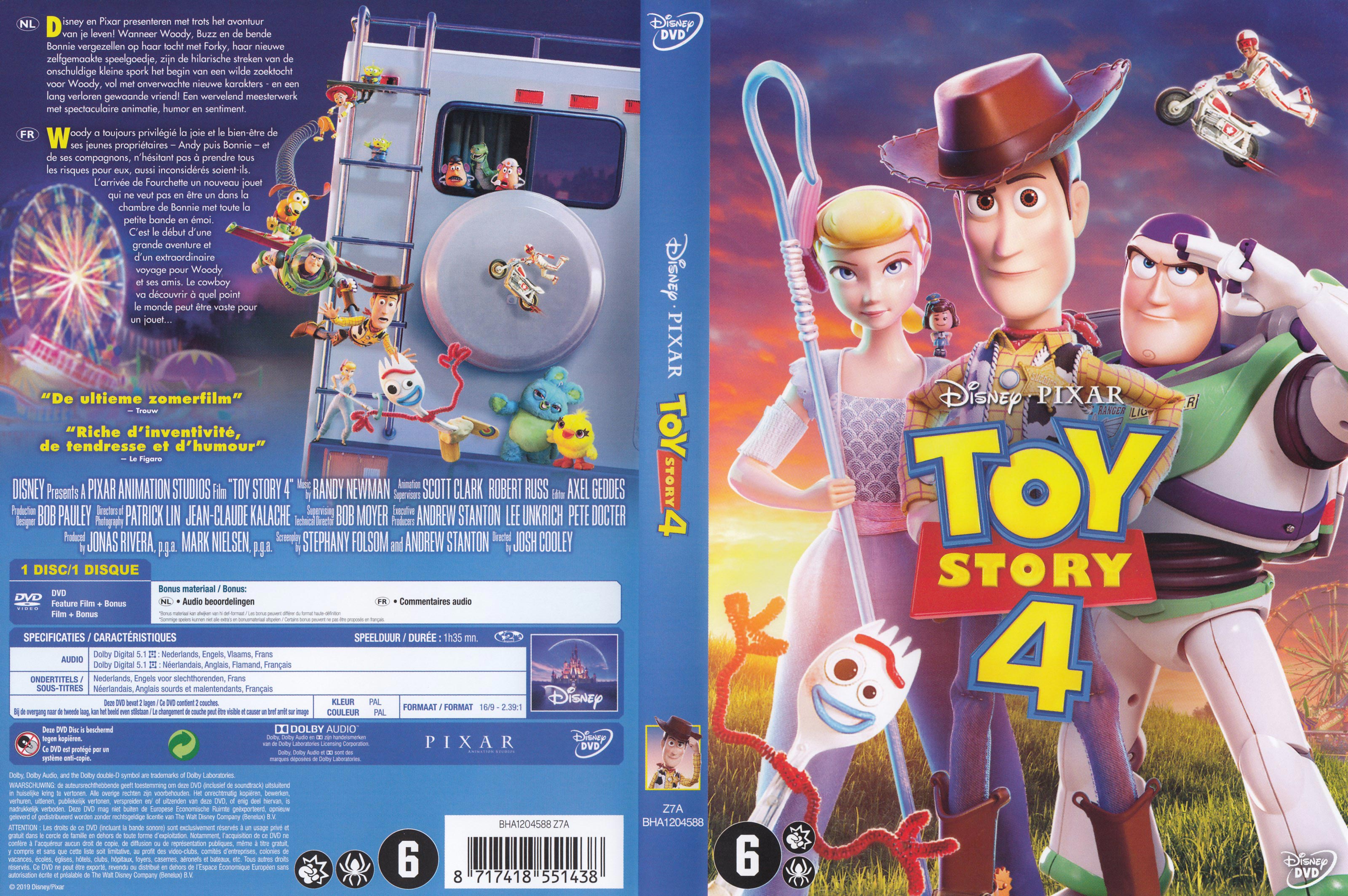 Jaquette DVD Toy story 4