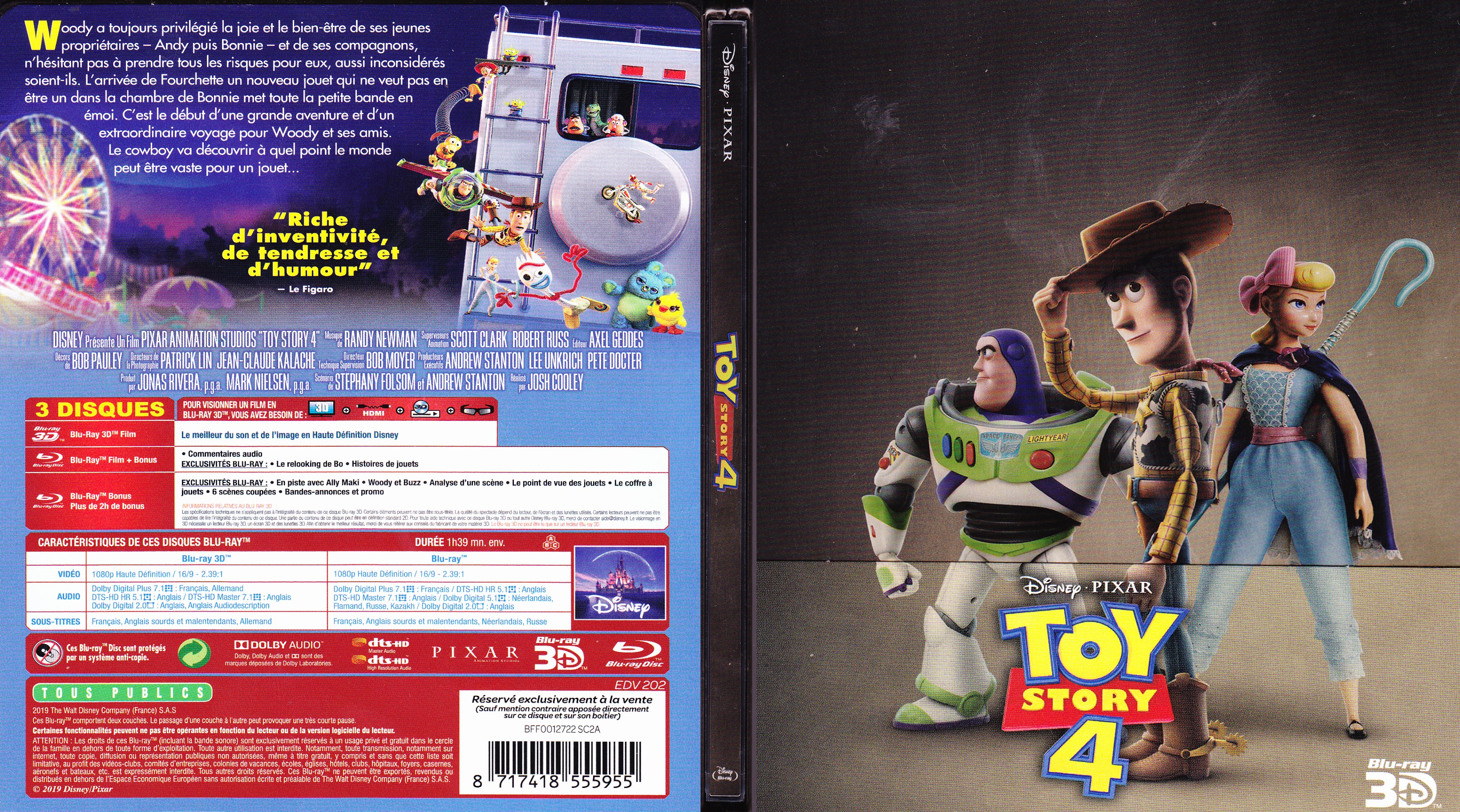 Jaquette DVD Toy story 4 (BLU-RAY)