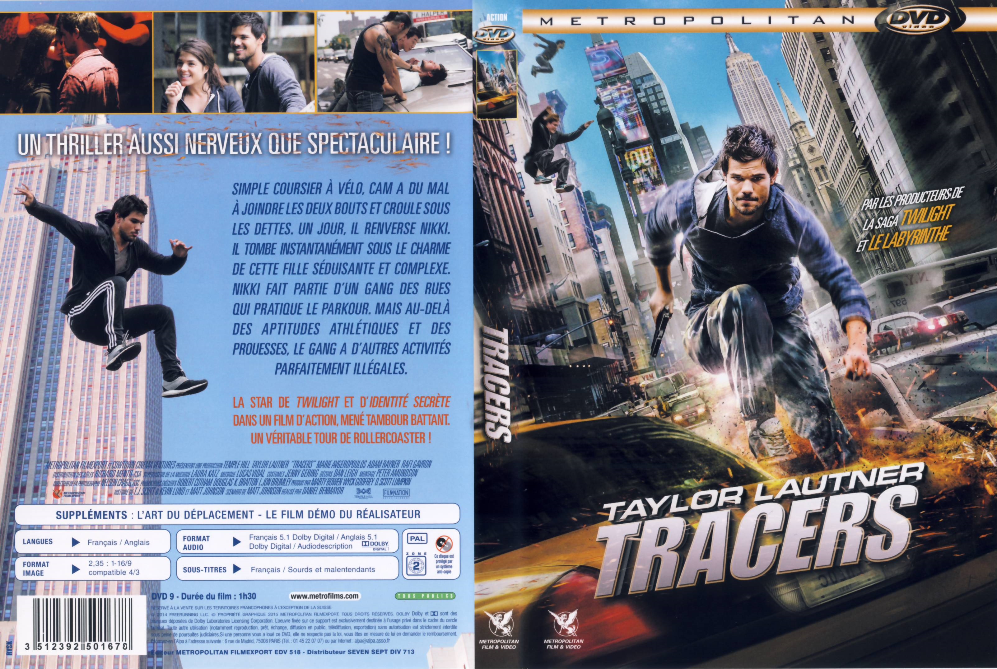 Jaquette DVD Tracers