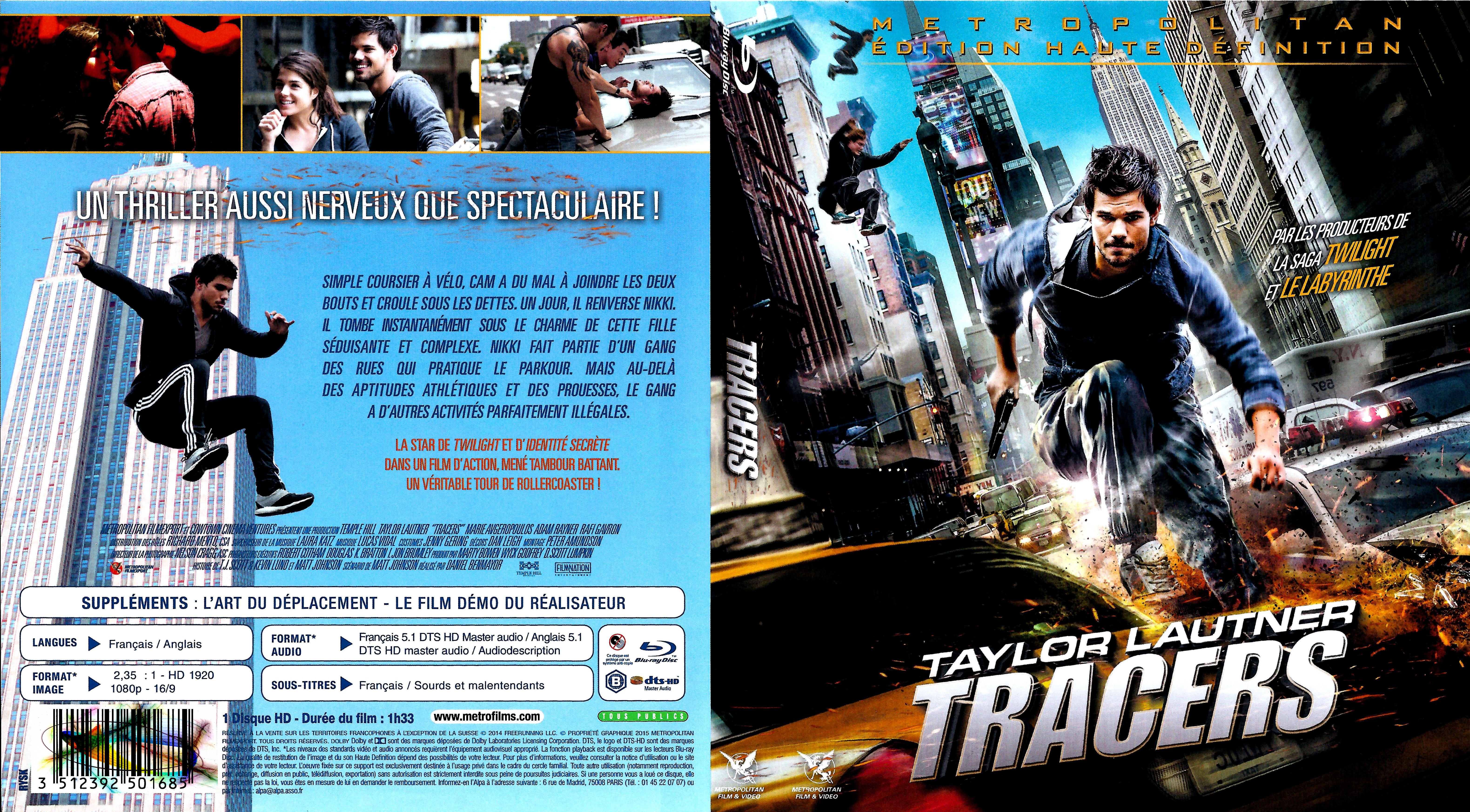 Jaquette DVD Tracers (BLU-RAY)