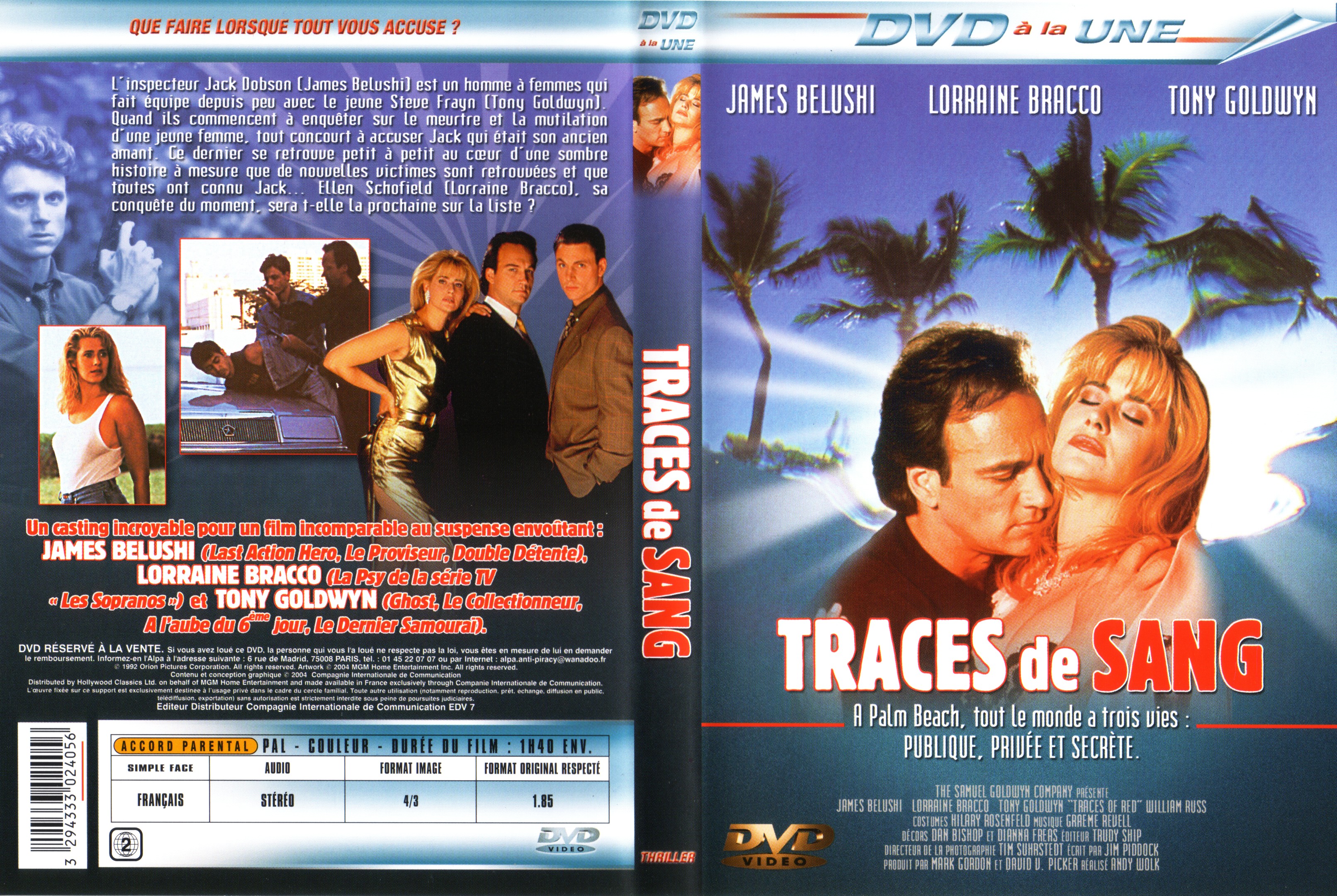 Jaquette DVD Traces de sang