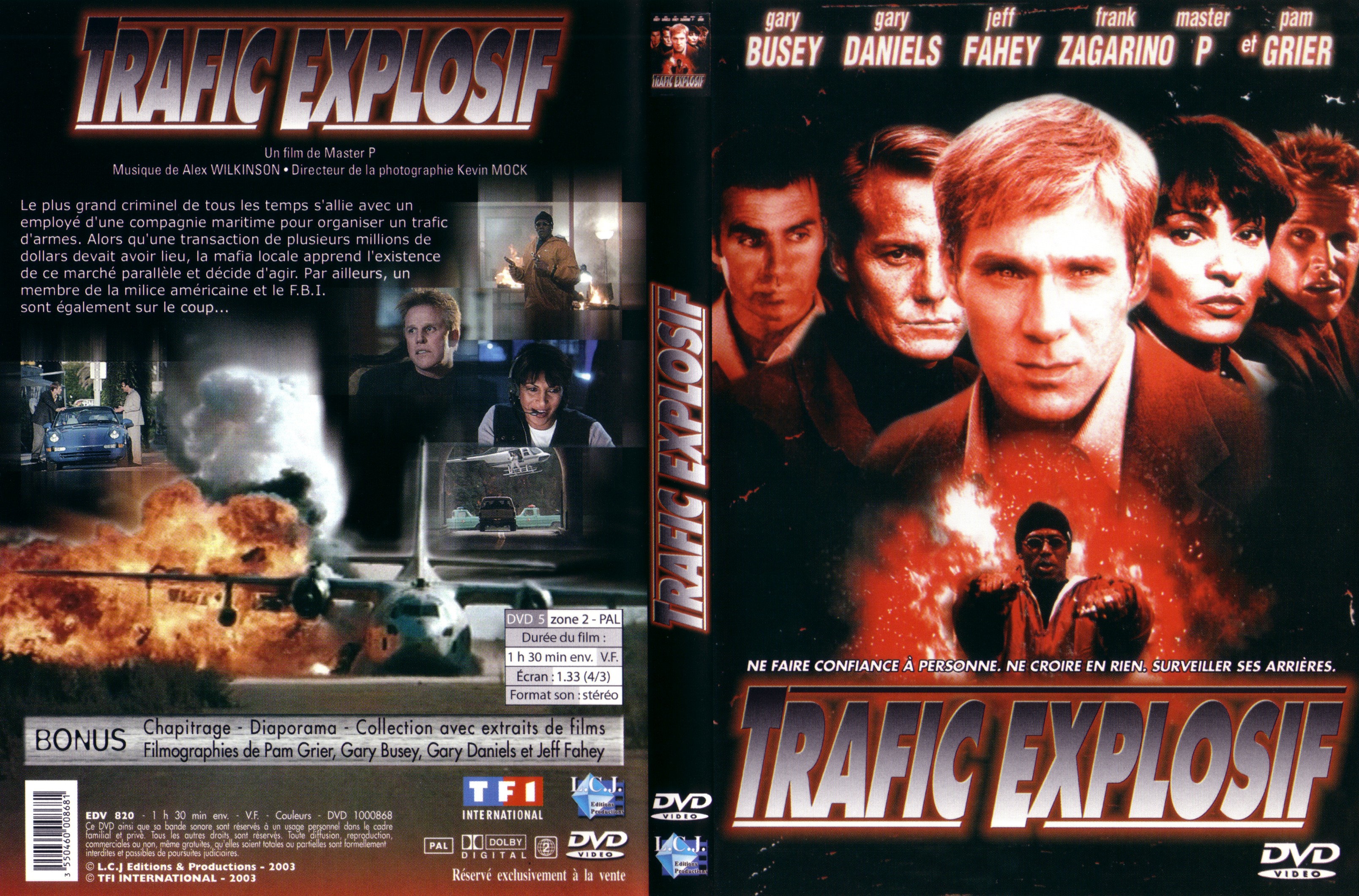 Jaquette DVD Trafic explosif