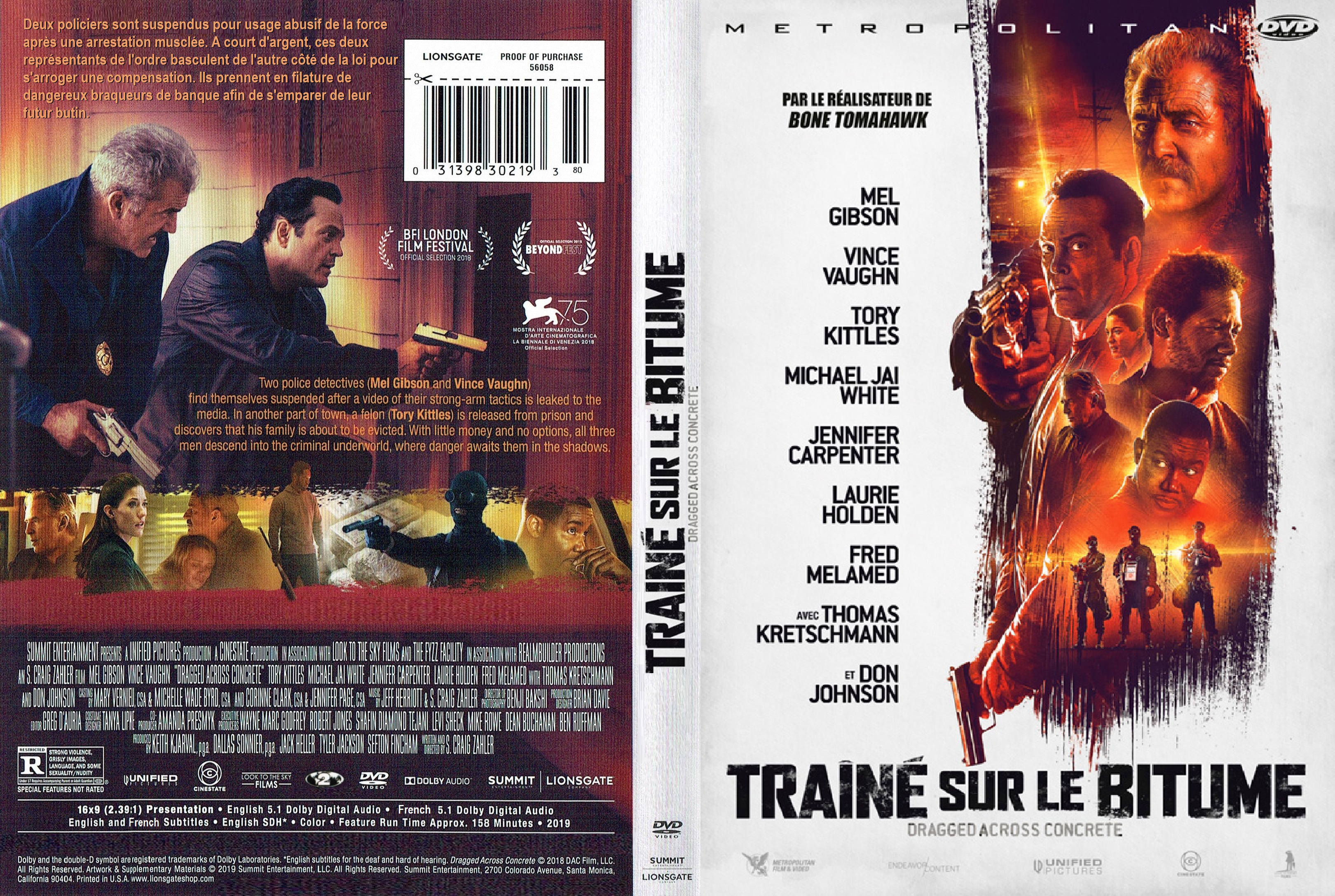 Jaquette DVD Train sur le bitume custom