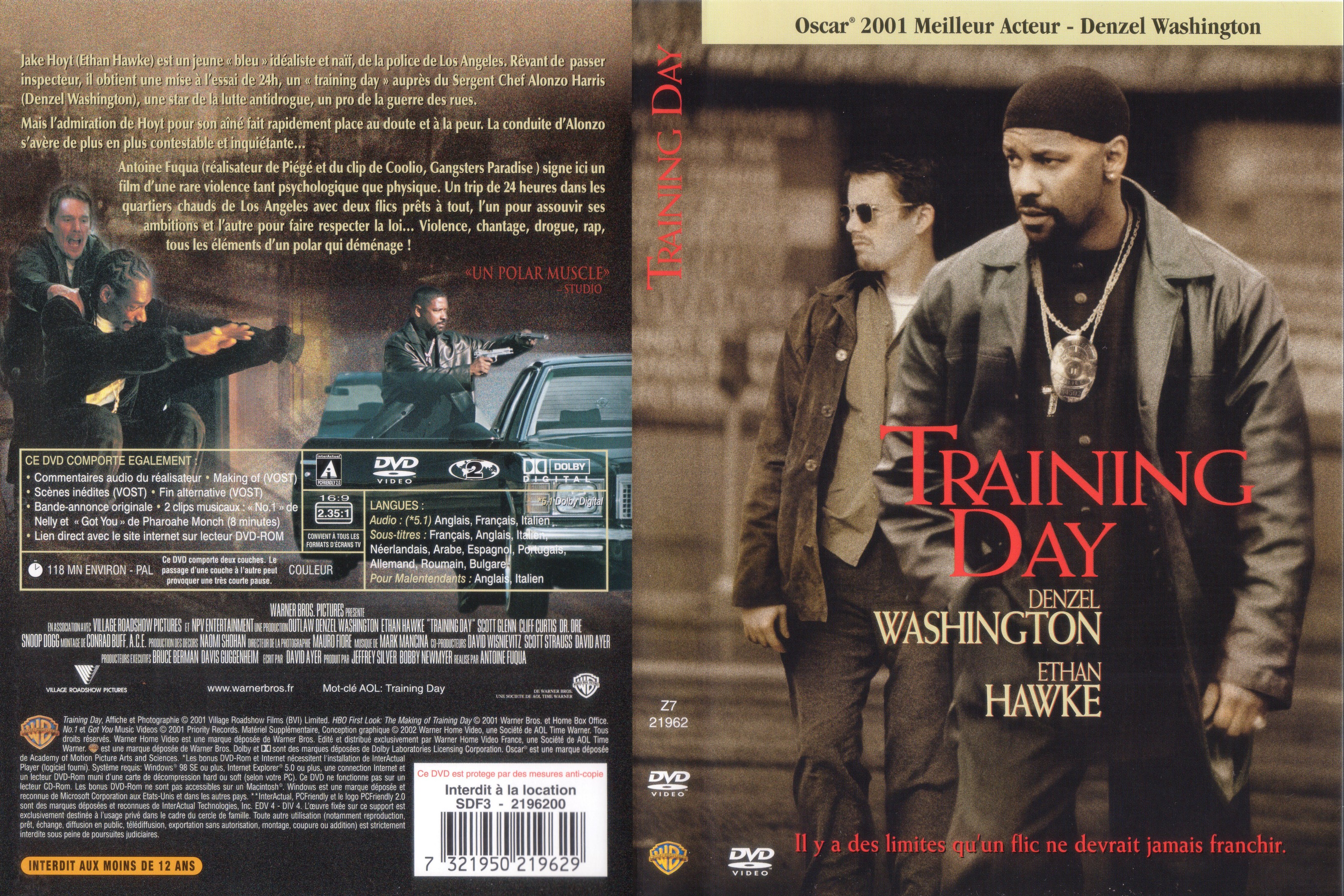 Jaquette DVD Training day