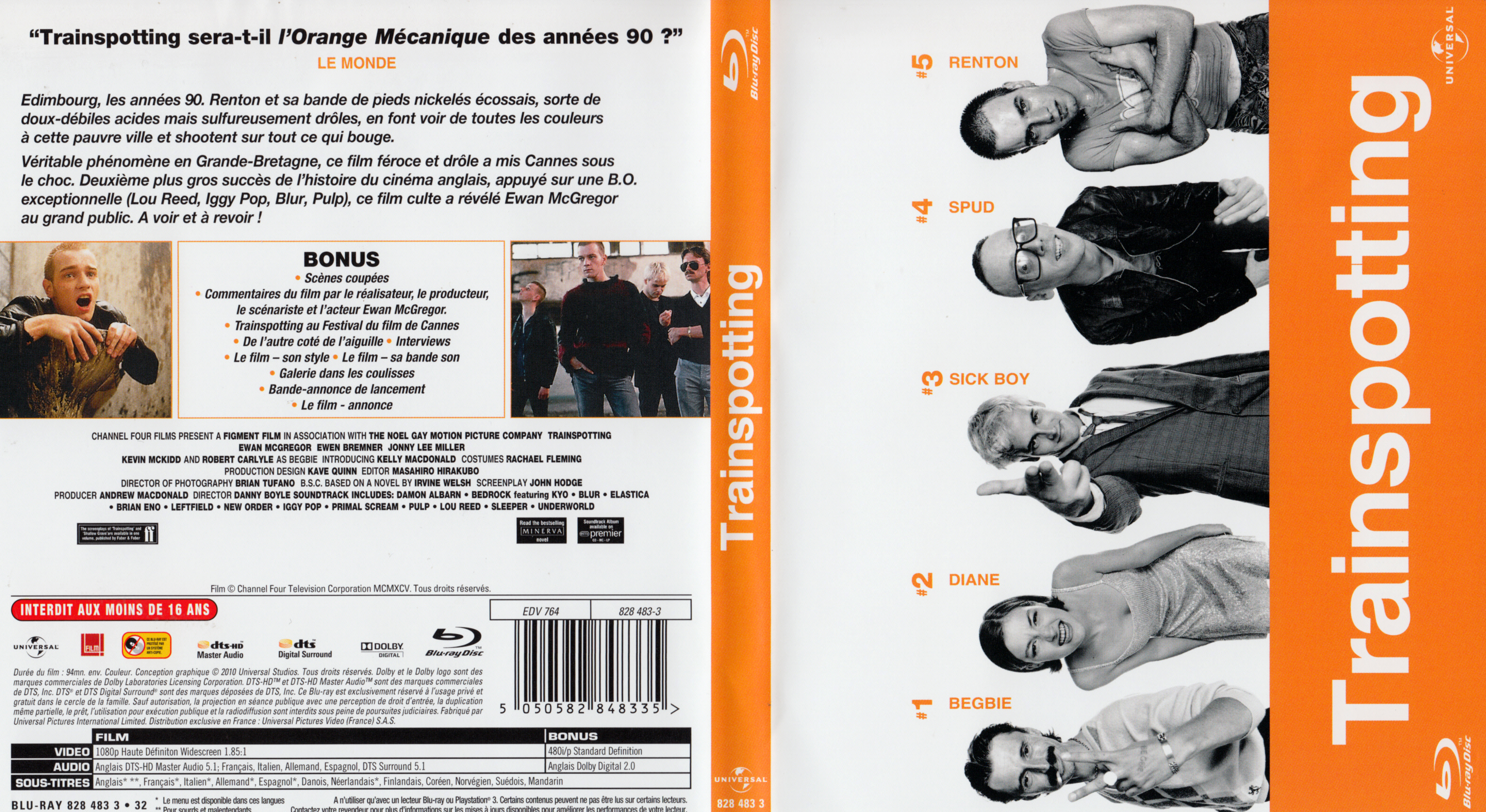 Jaquette DVD Trainspotting (BLU-RAY)