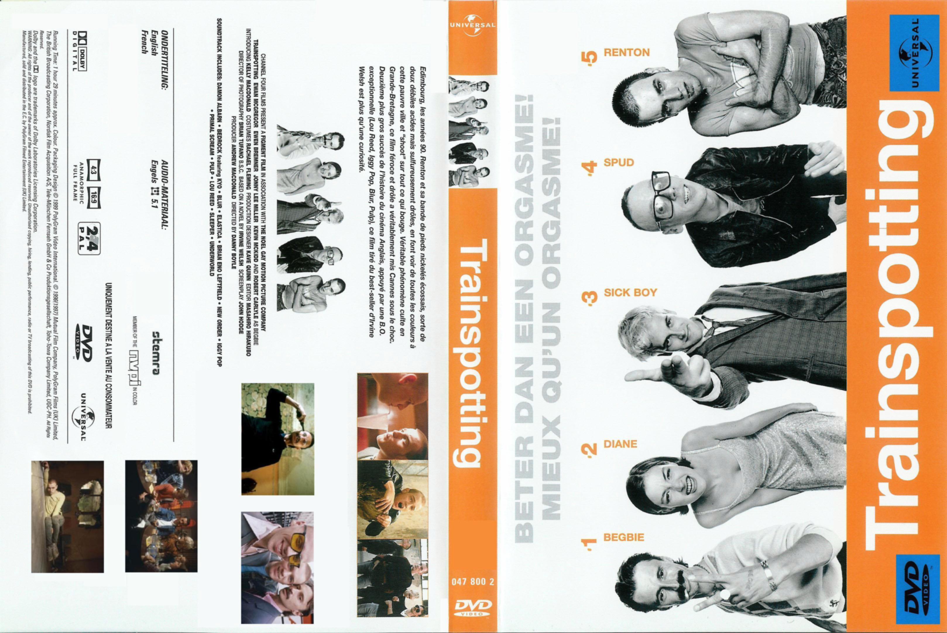 Jaquette DVD Trainspotting v2