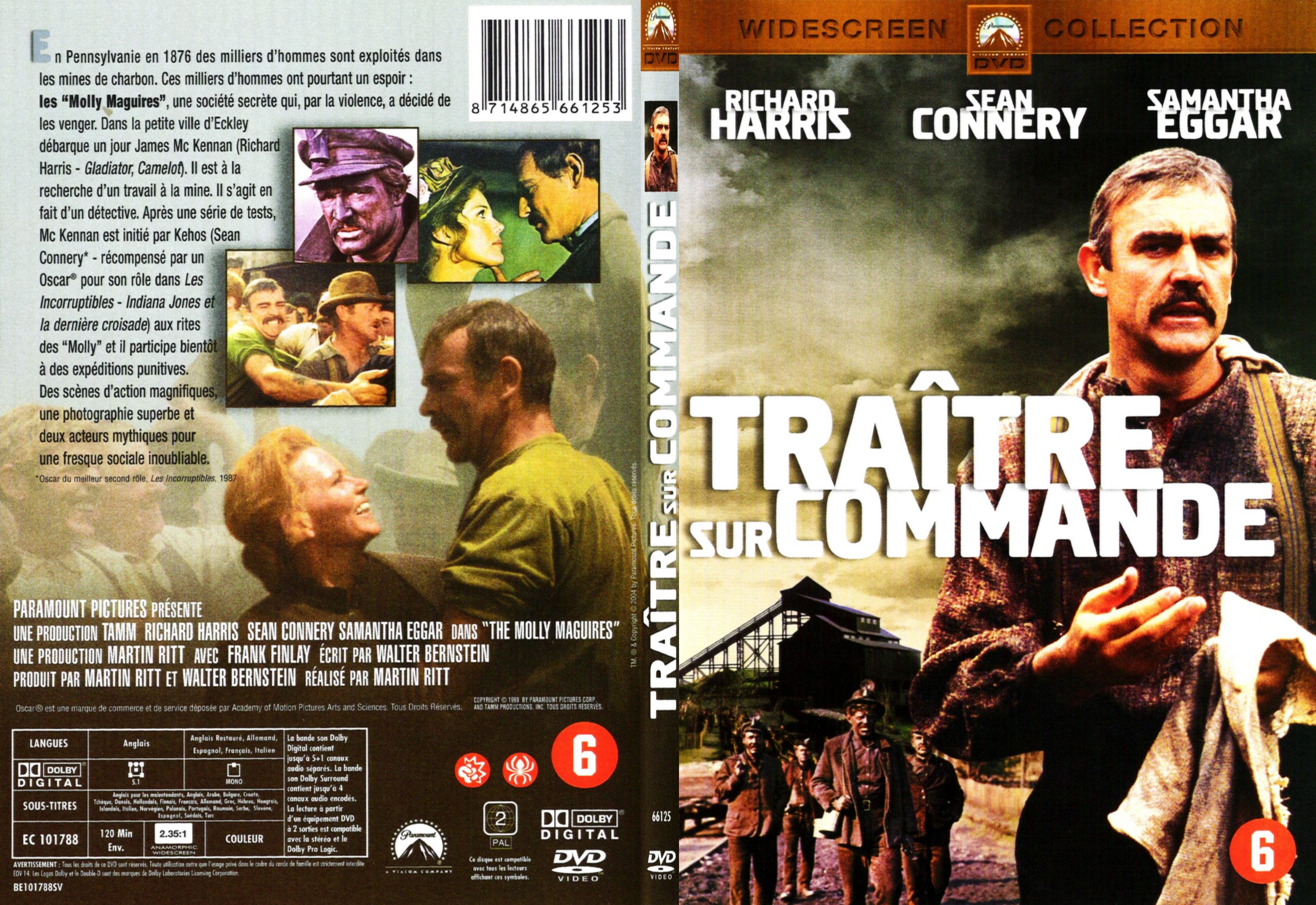 Jaquette DVD Traitre sur commande - SLIM