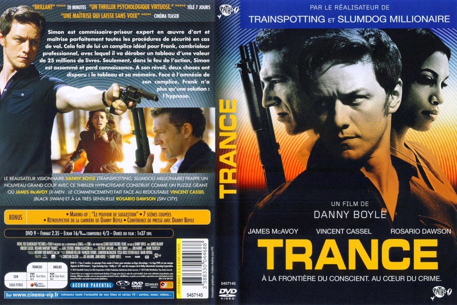 Jaquette DVD Trance (2013)