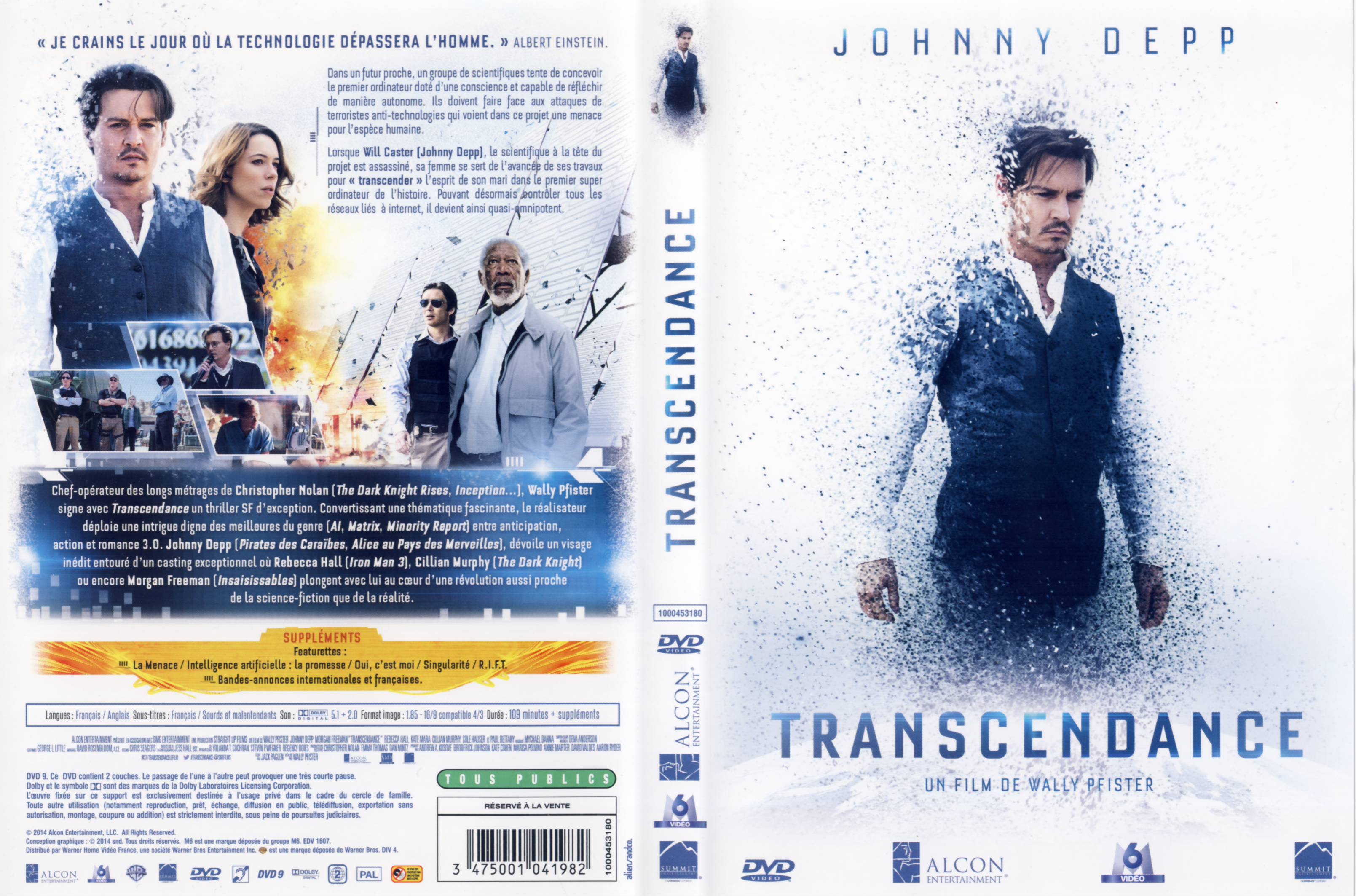Jaquette DVD Transcendance