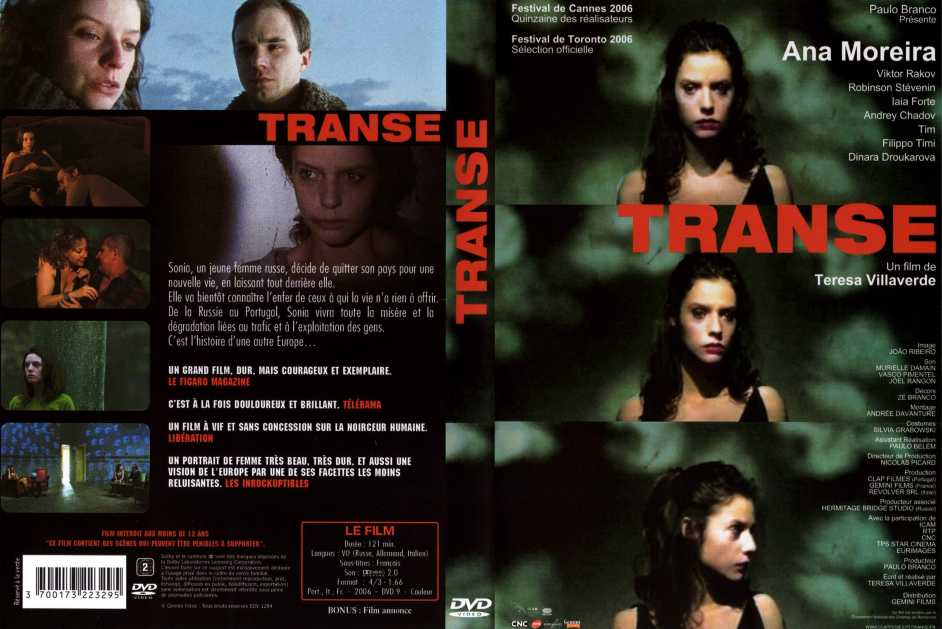 Jaquette DVD Transe