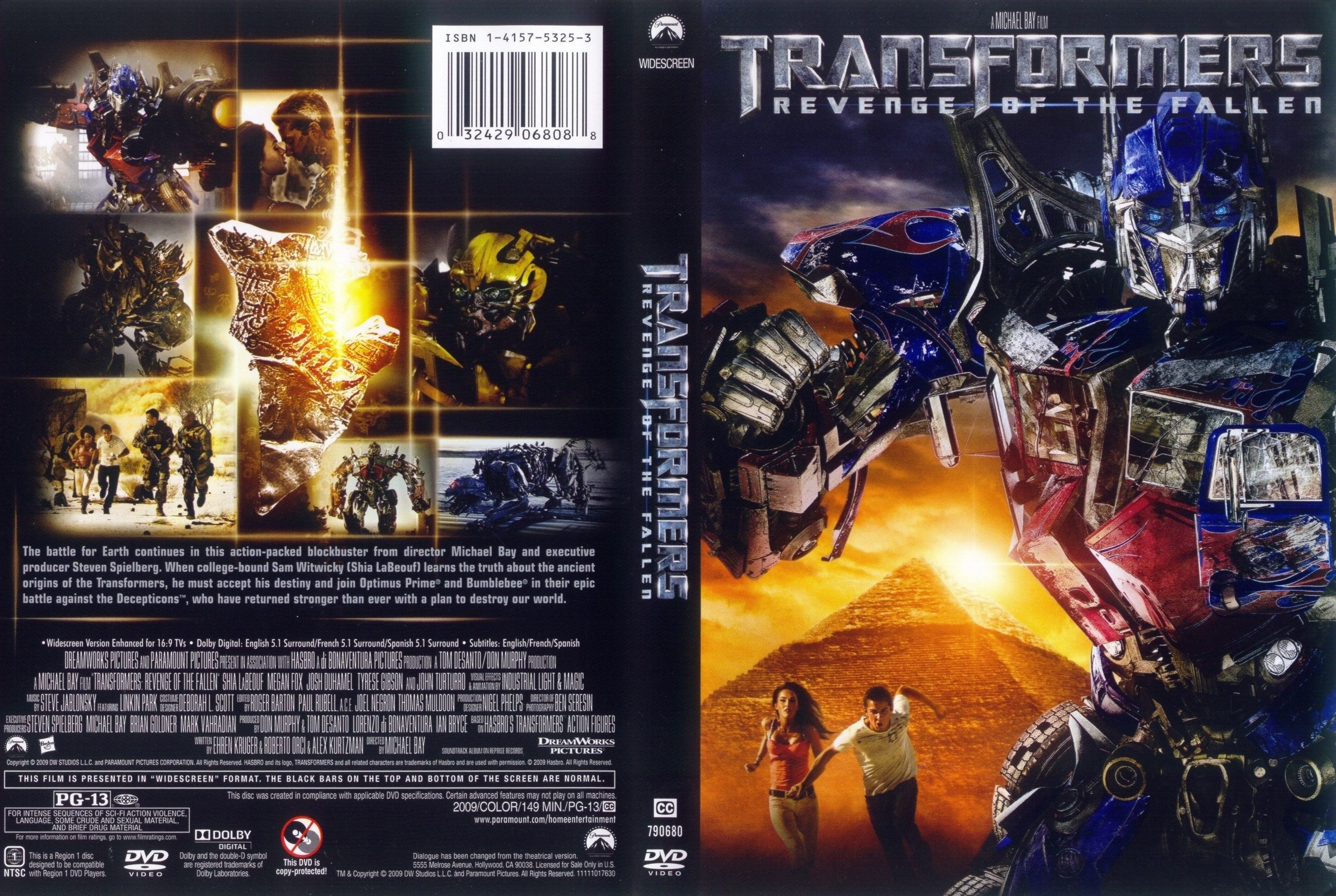 Jaquette DVD Transformers 2 (Canadienne)
