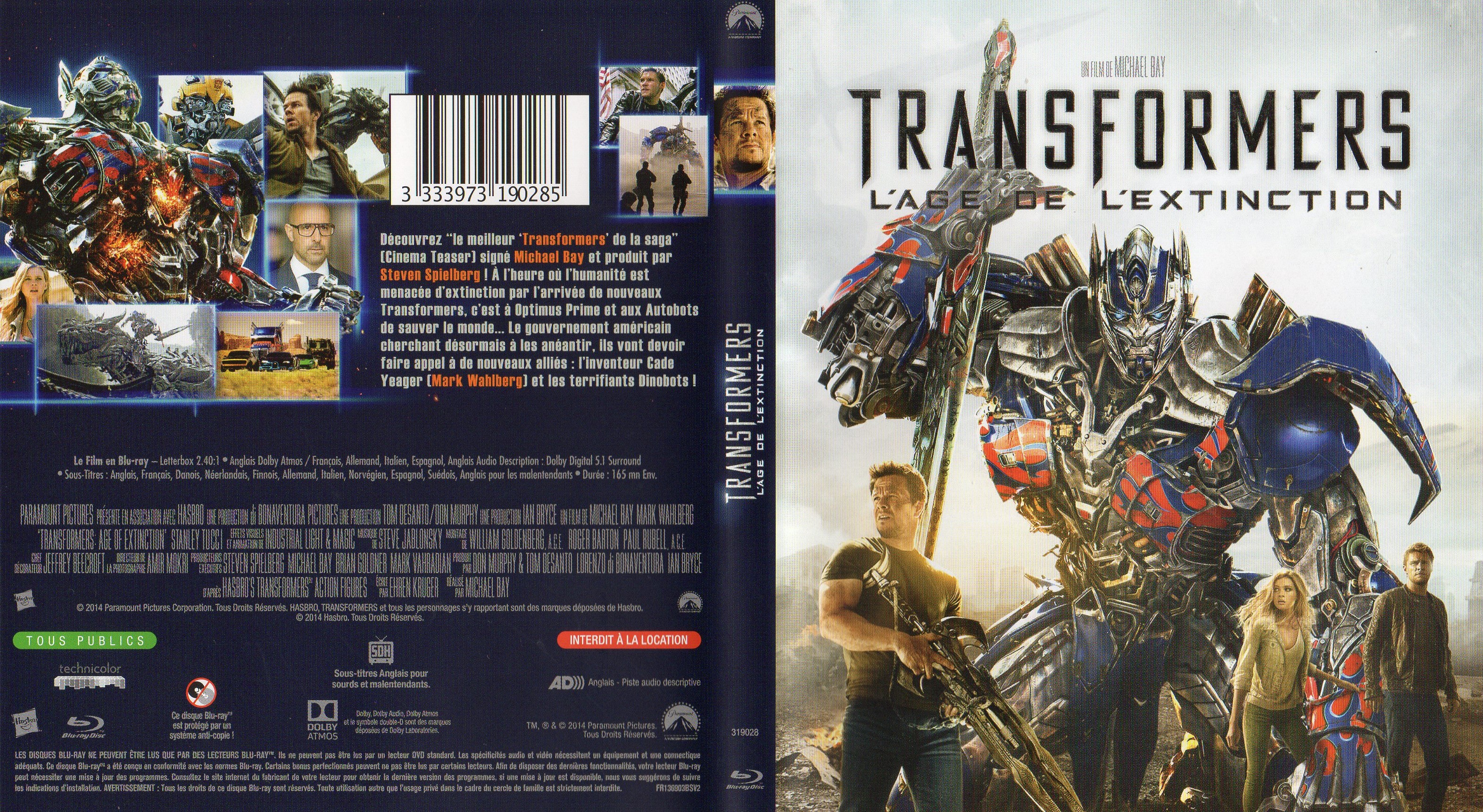 Jaquette DVD Transformers : l