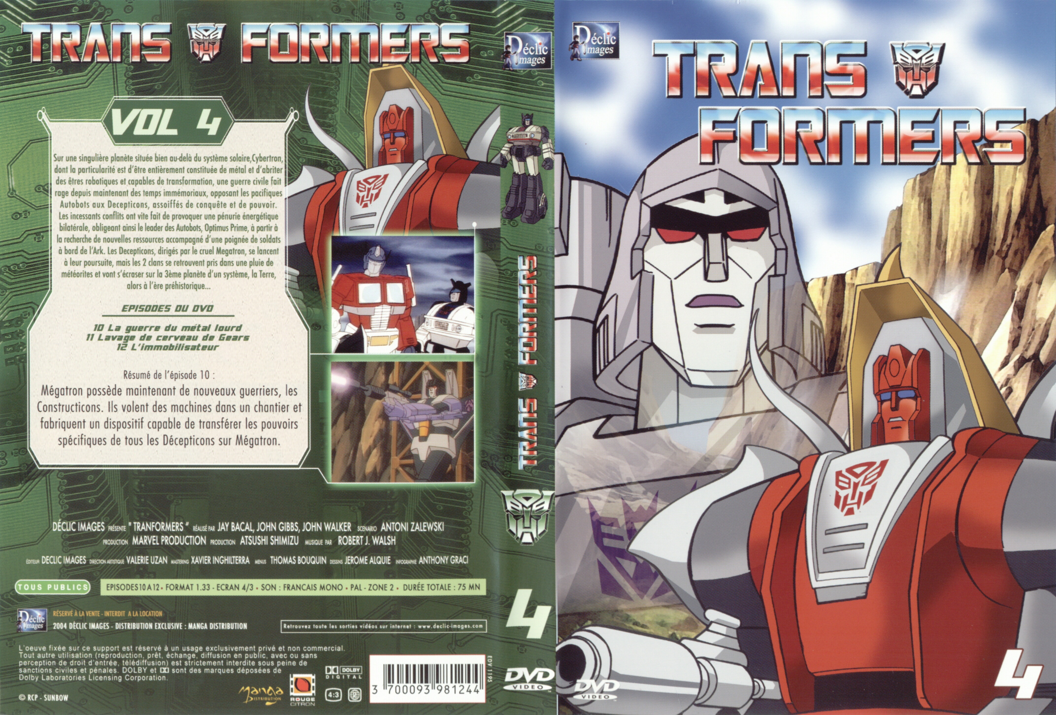 Jaquette DVD Transformers vol 04