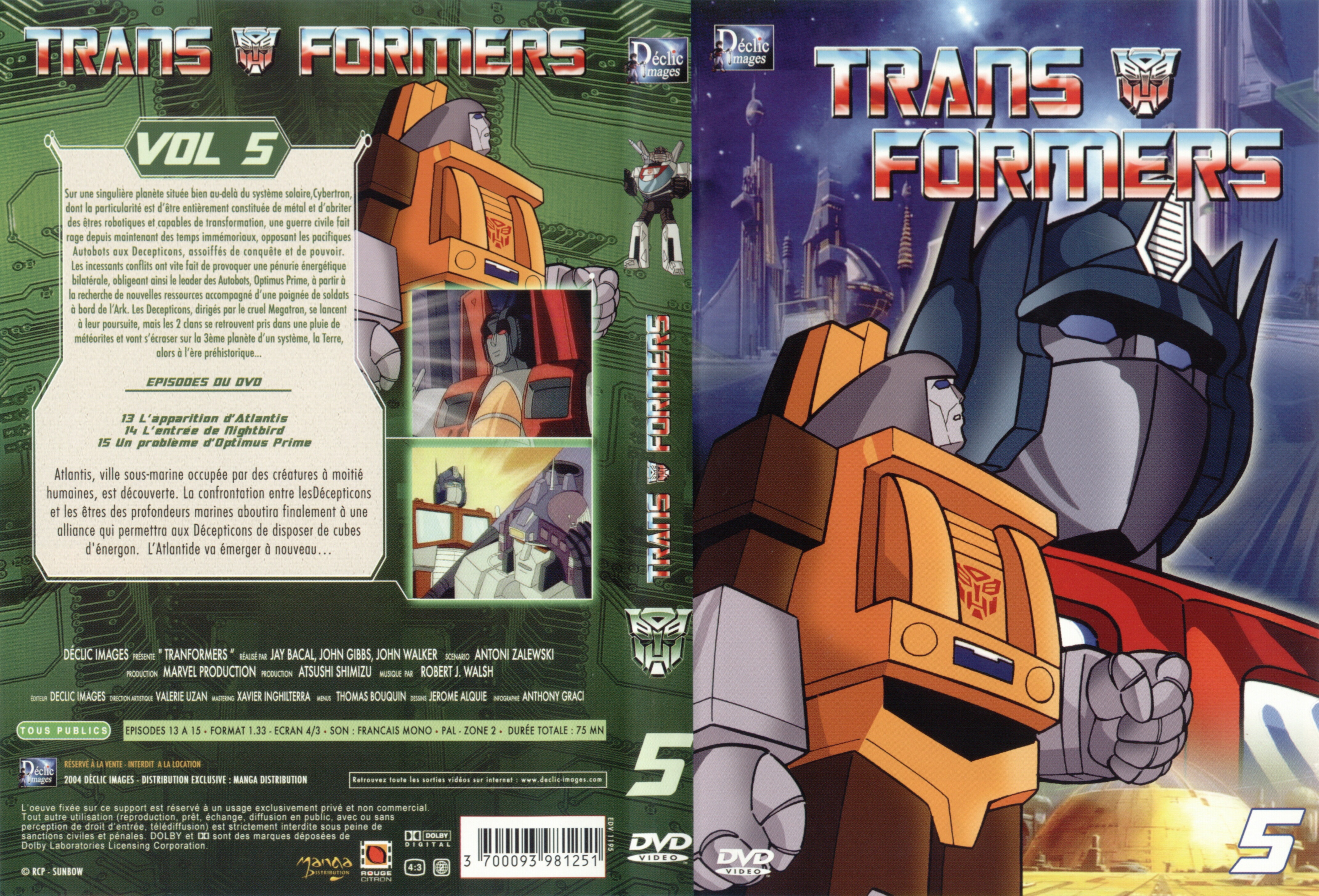 Jaquette DVD Transformers vol 05