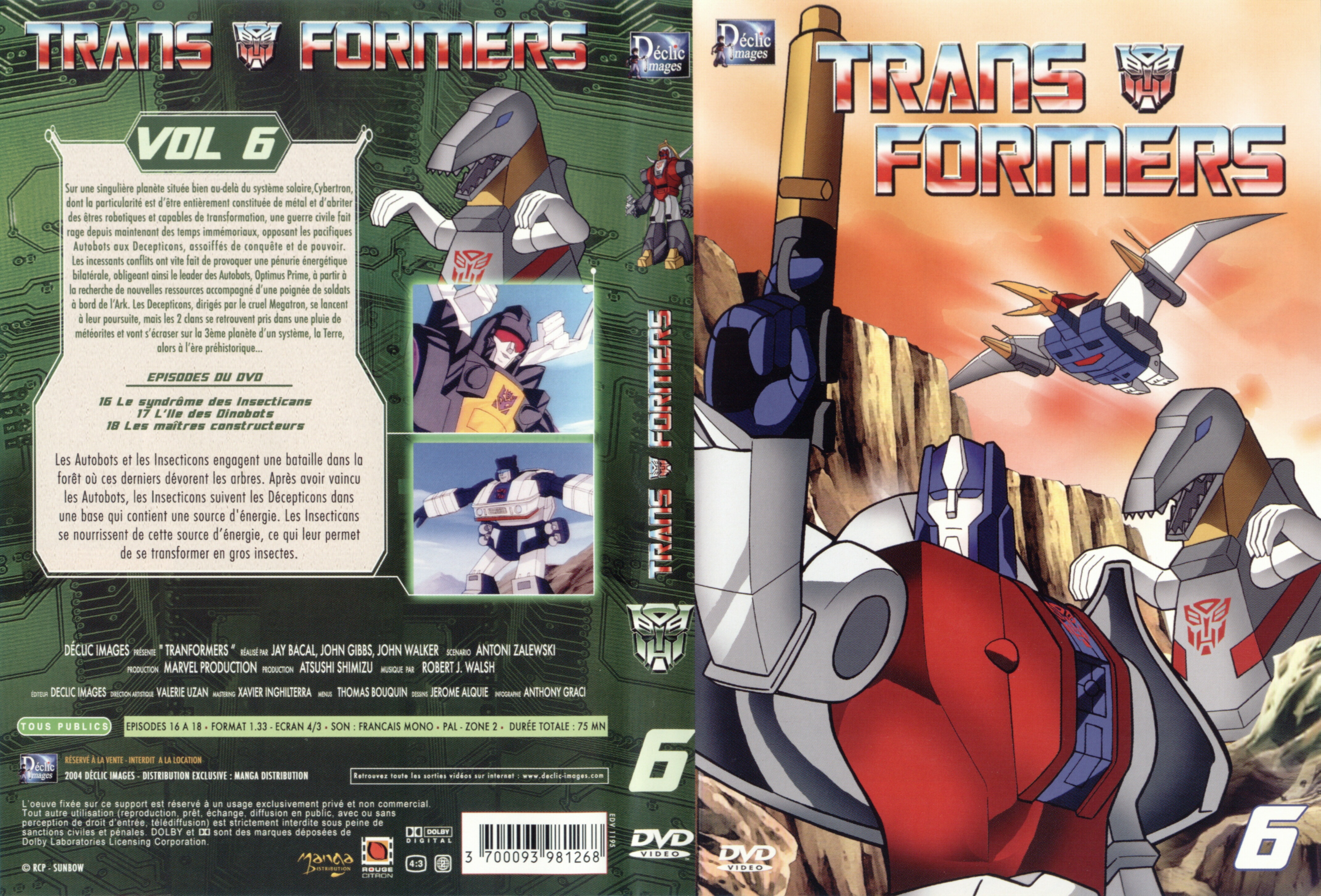 Jaquette DVD Transformers vol 06