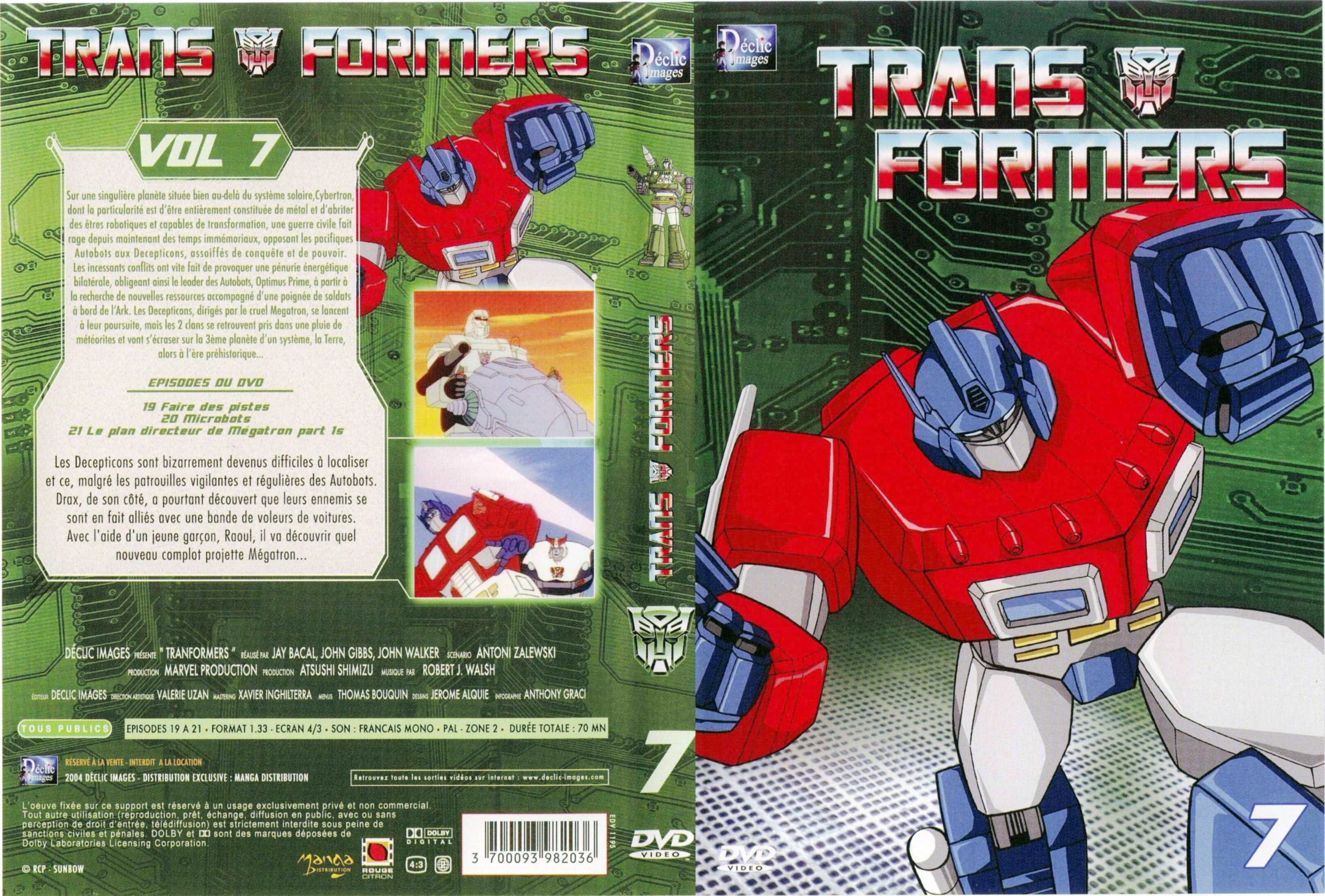 Jaquette DVD Transformers vol 07