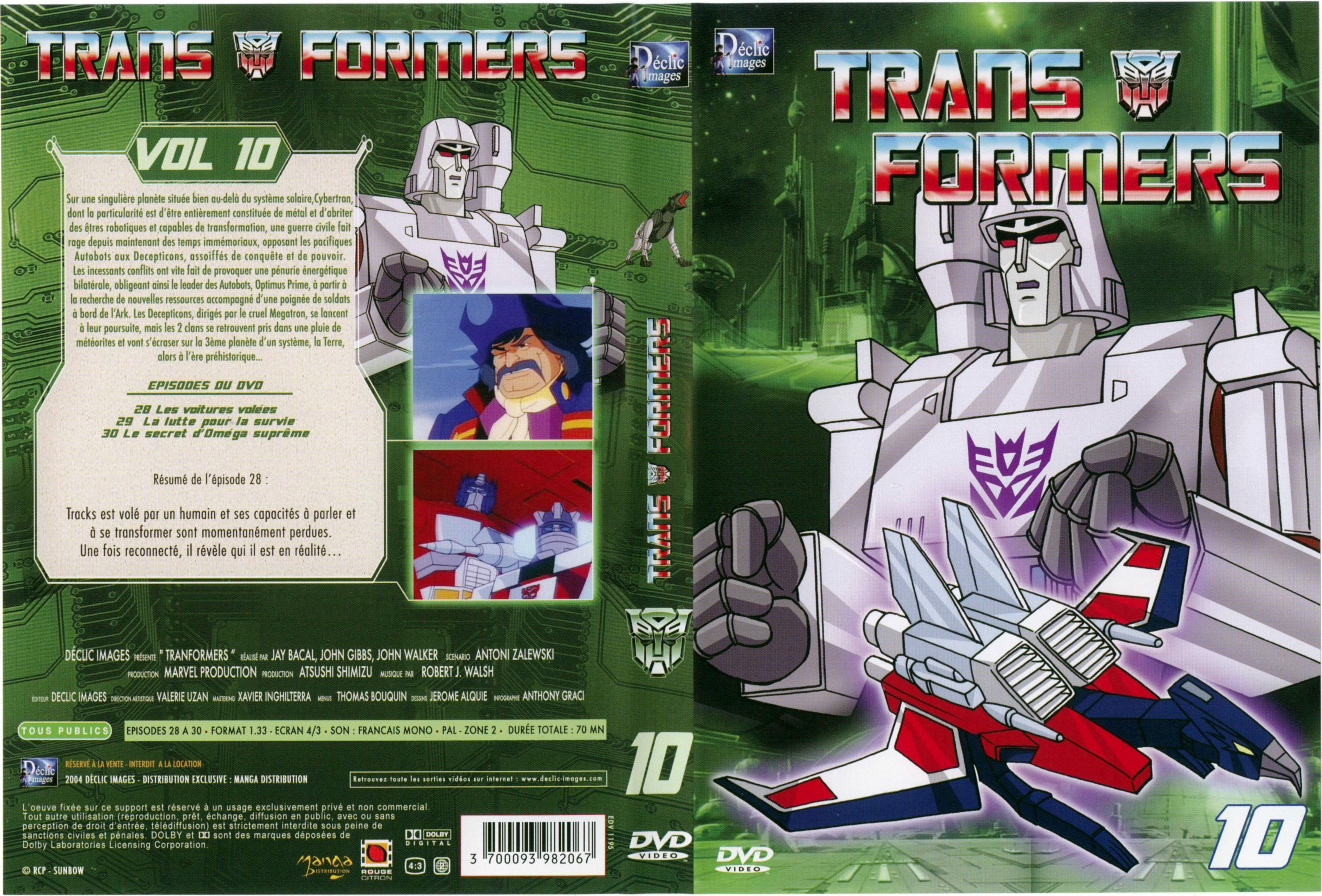 Jaquette DVD Transformers vol 10