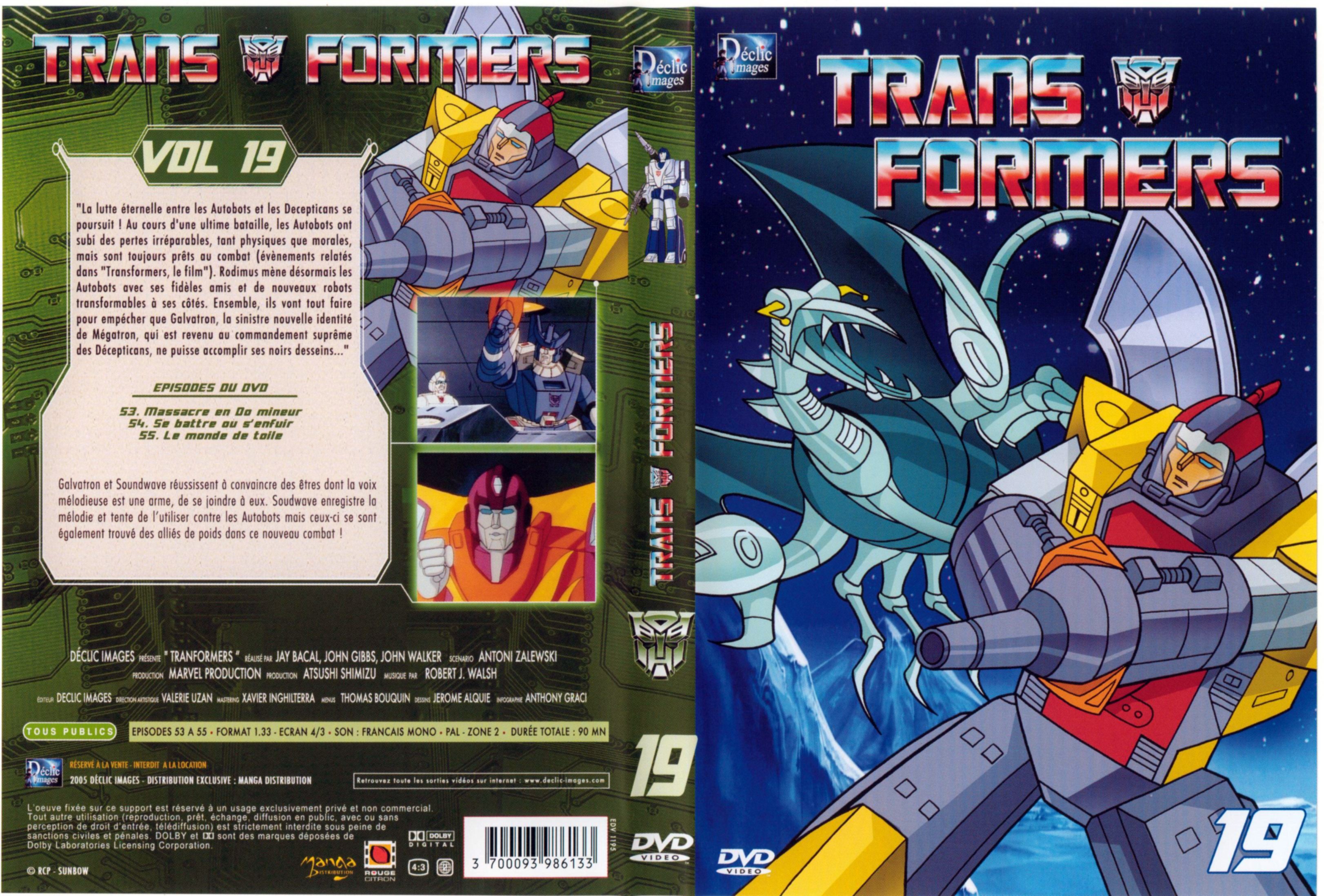 Jaquette DVD Transformers vol 19