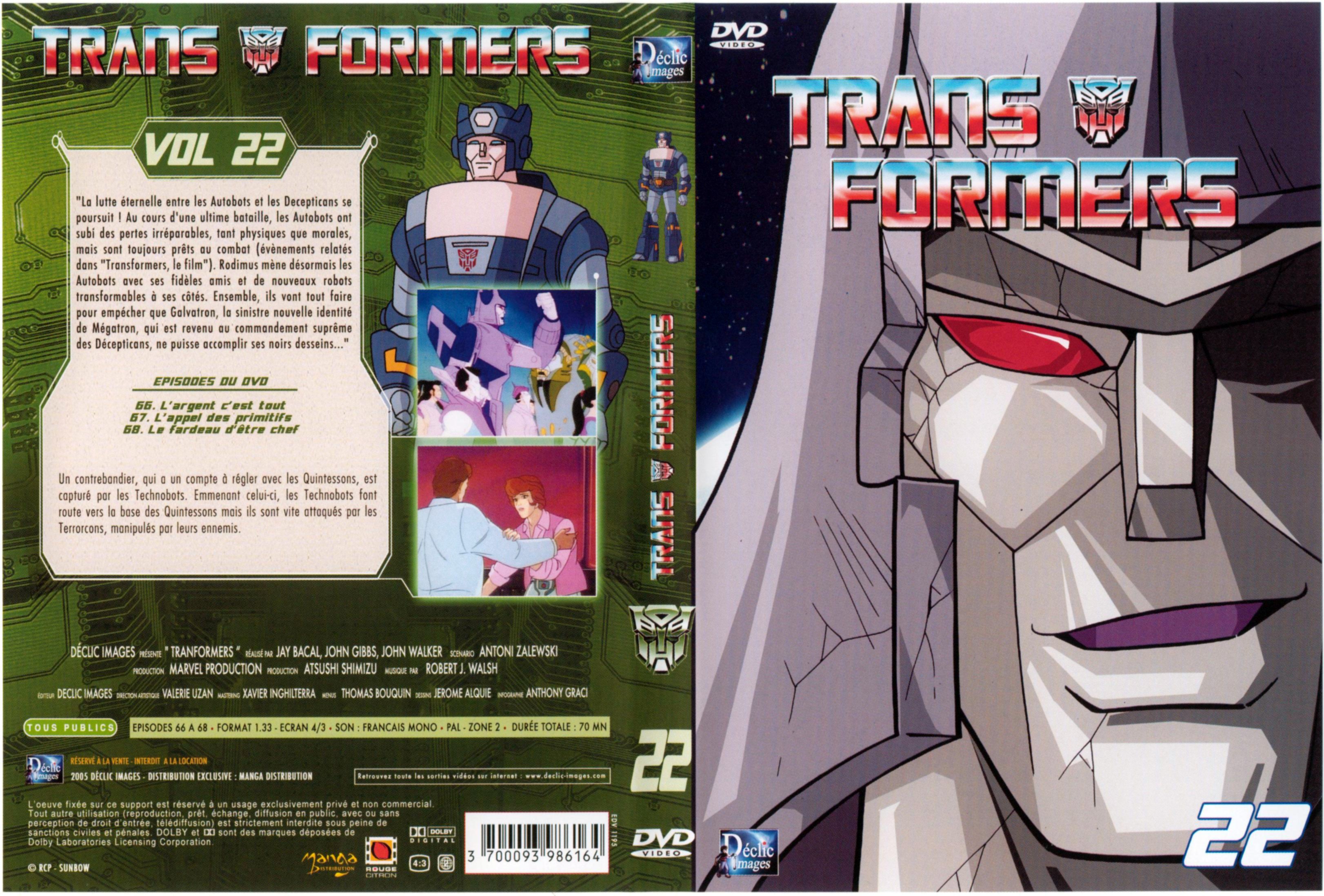 Jaquette DVD Transformers vol 22
