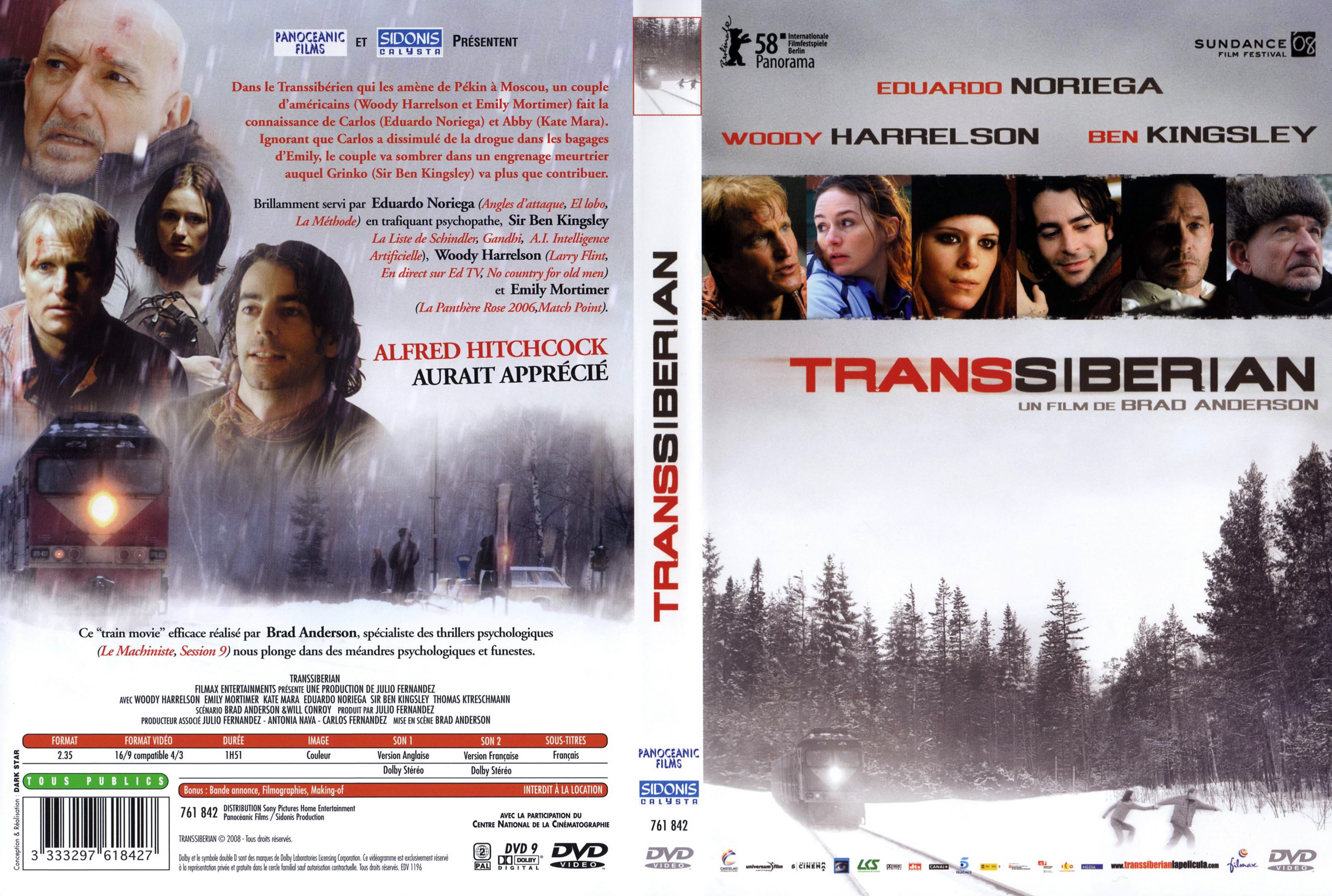 Jaquette DVD Transsiberian