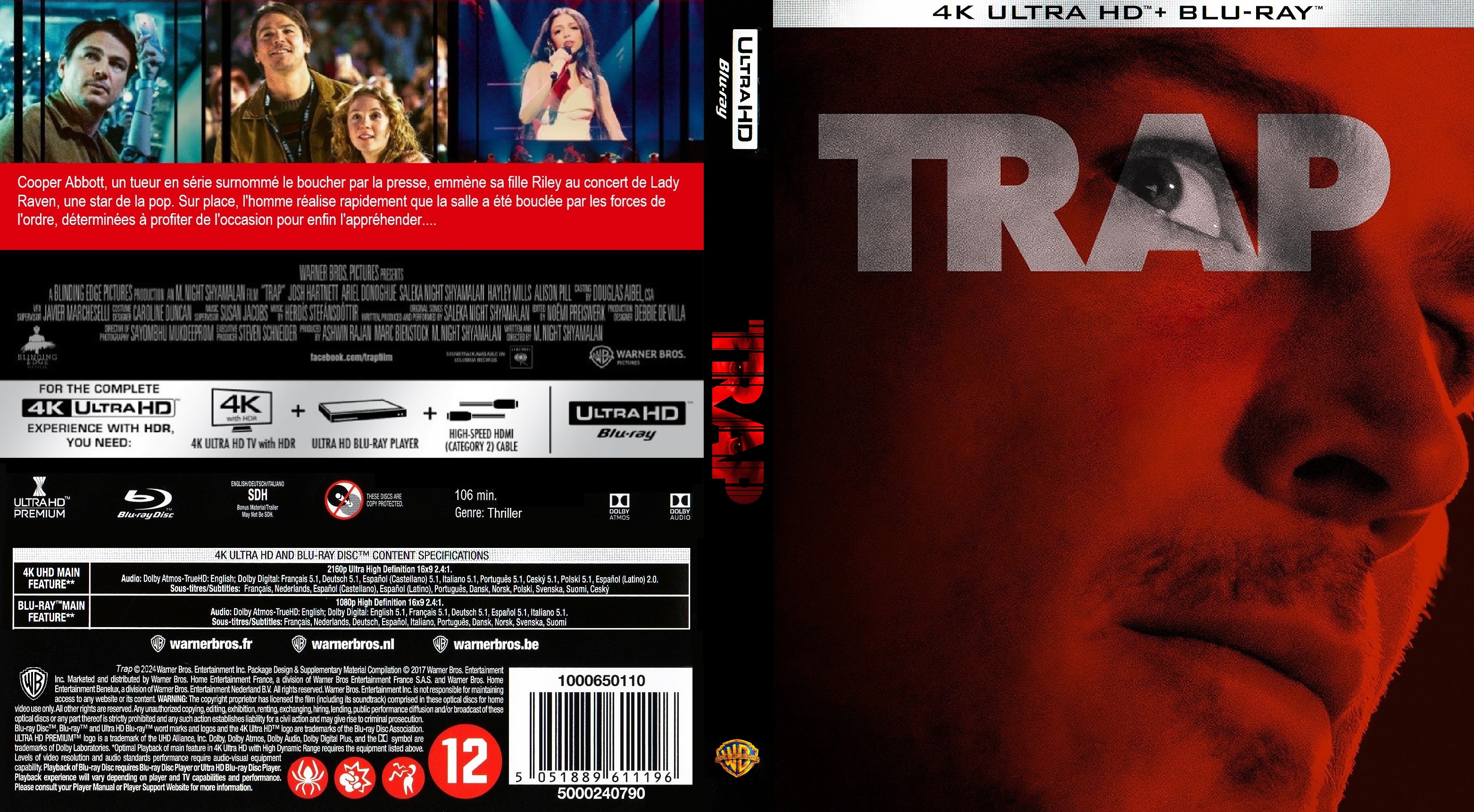 Jaquette DVD Trap 4K custom (BLU-RAY)