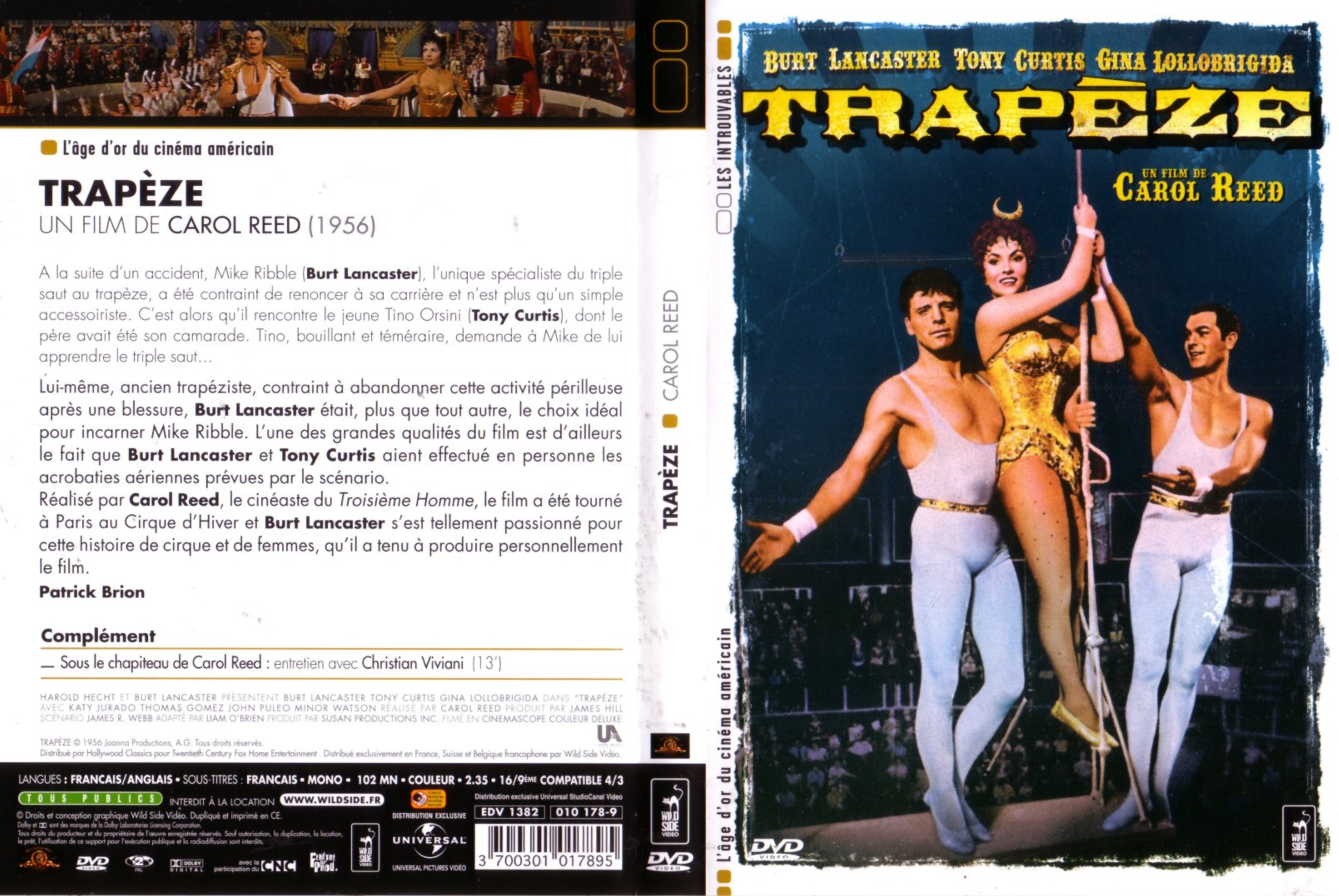 Jaquette DVD Trapze