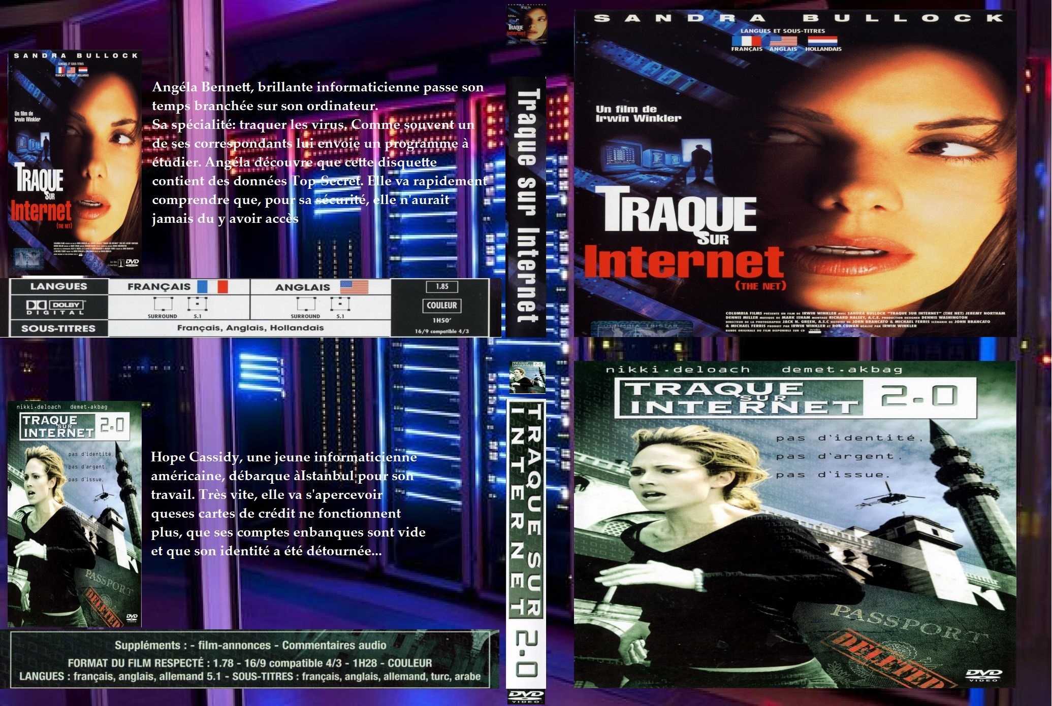 Jaquette DVD Traque Sur Internet collection custom 