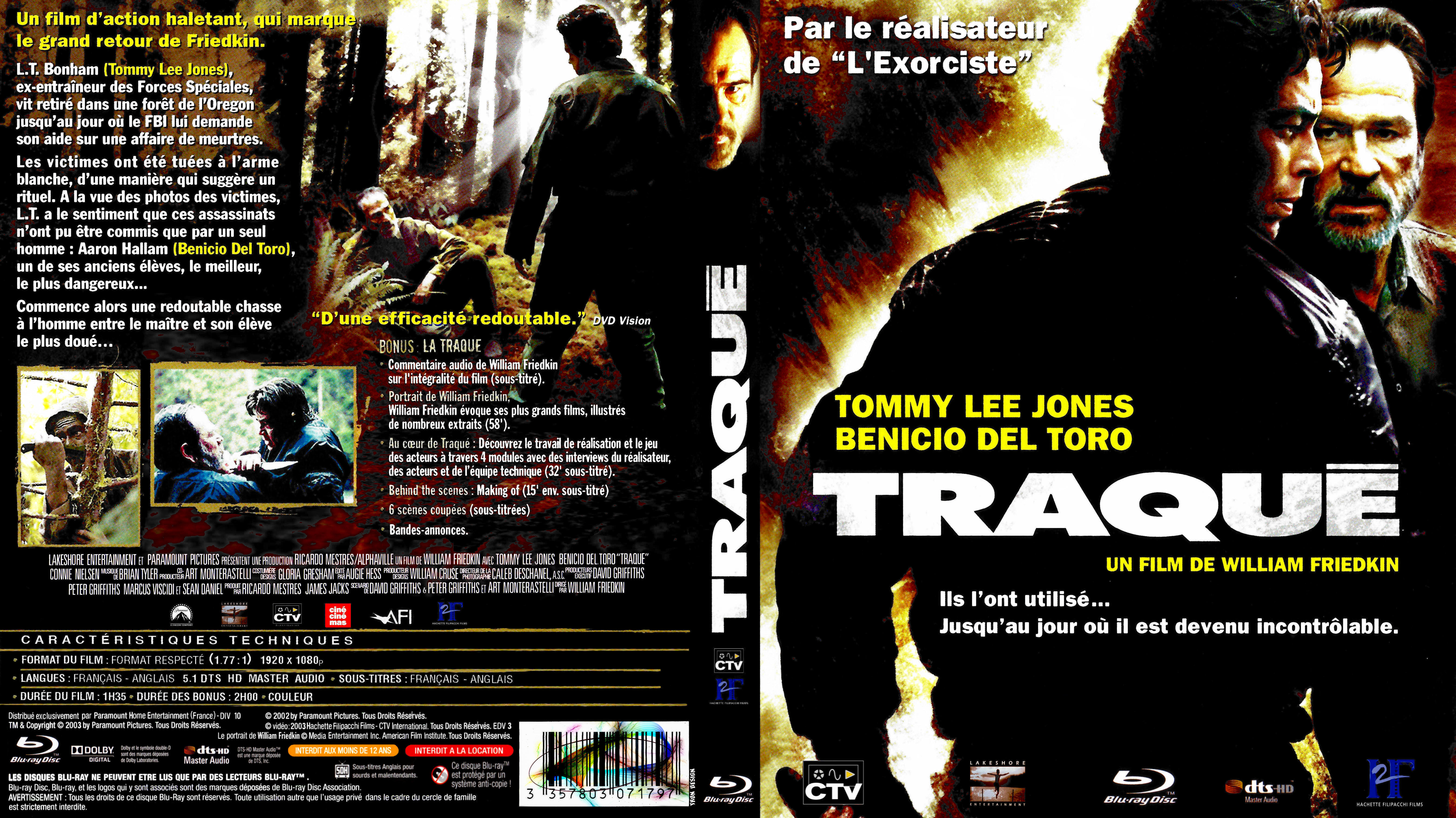 Jaquette DVD Traqu custom (BLU-RAY)