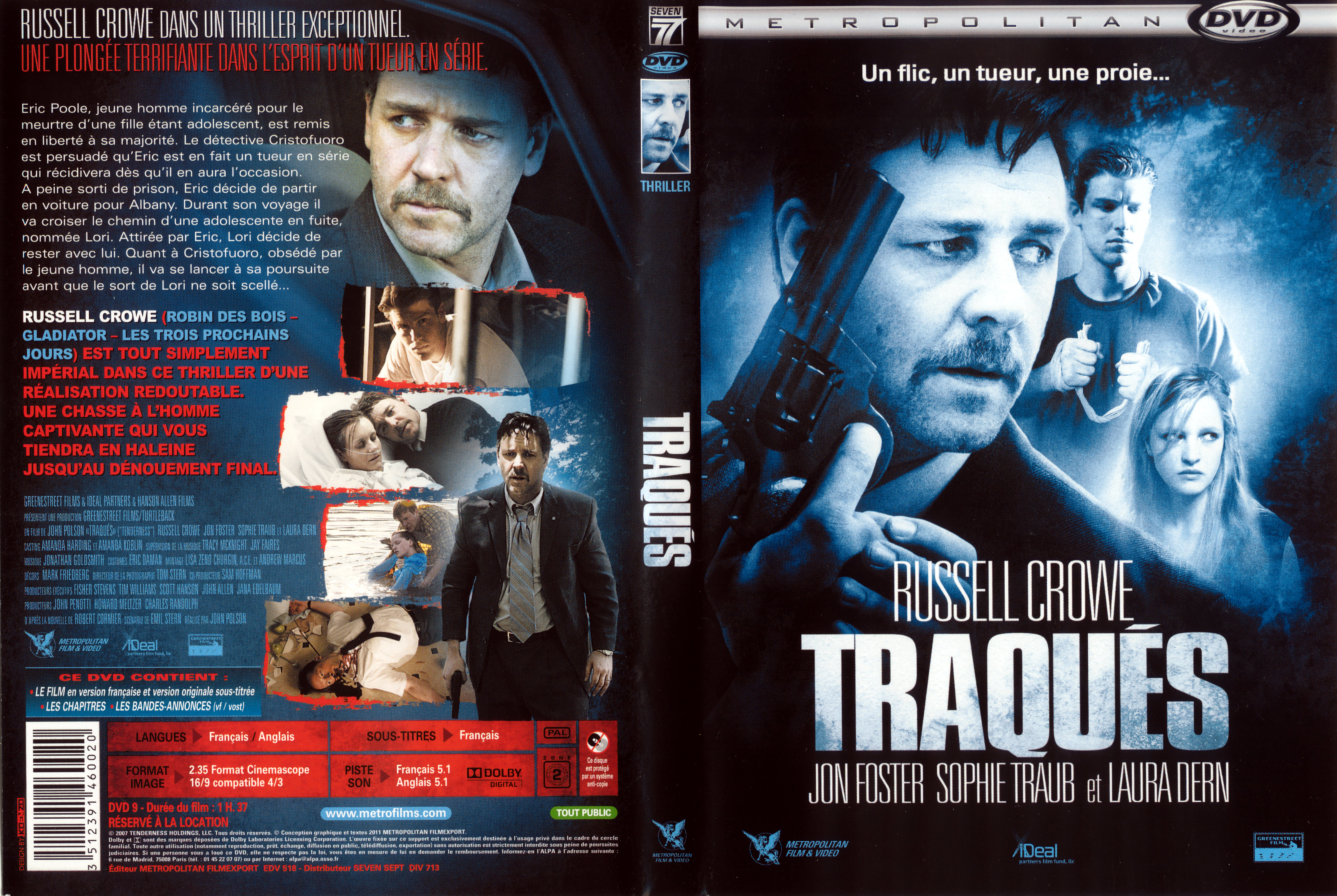 Jaquette DVD Traques (2007)