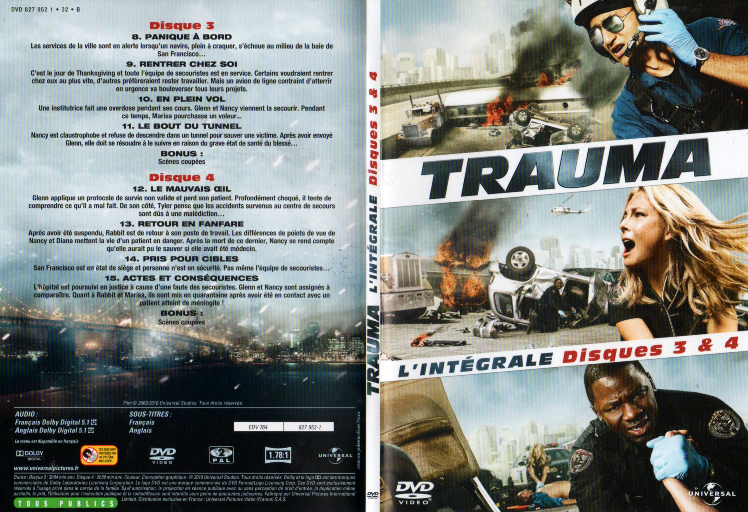 Jaquette DVD Trauma (Intgrale) DISC 2
