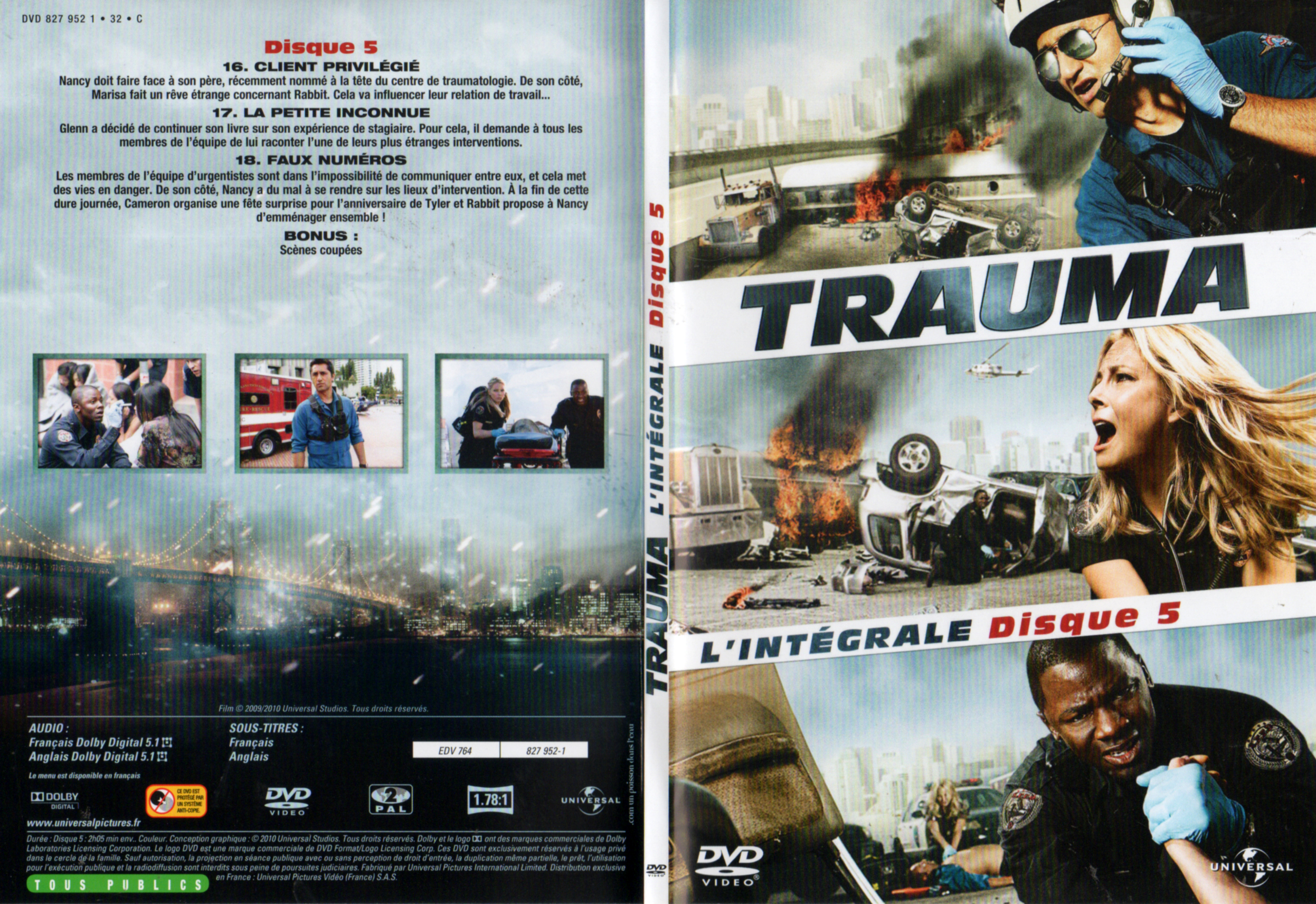Jaquette DVD Trauma (Intgrale) DISC 3