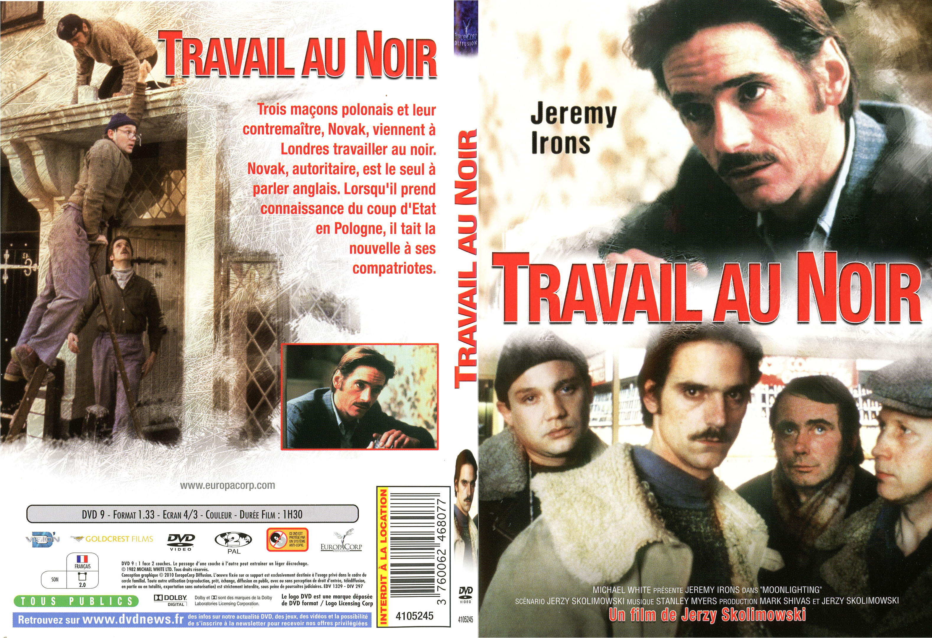 Jaquette DVD Travail au noir - SLIM