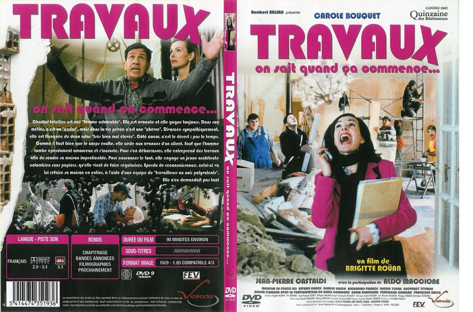 Jaquette DVD Travaux - SLIM