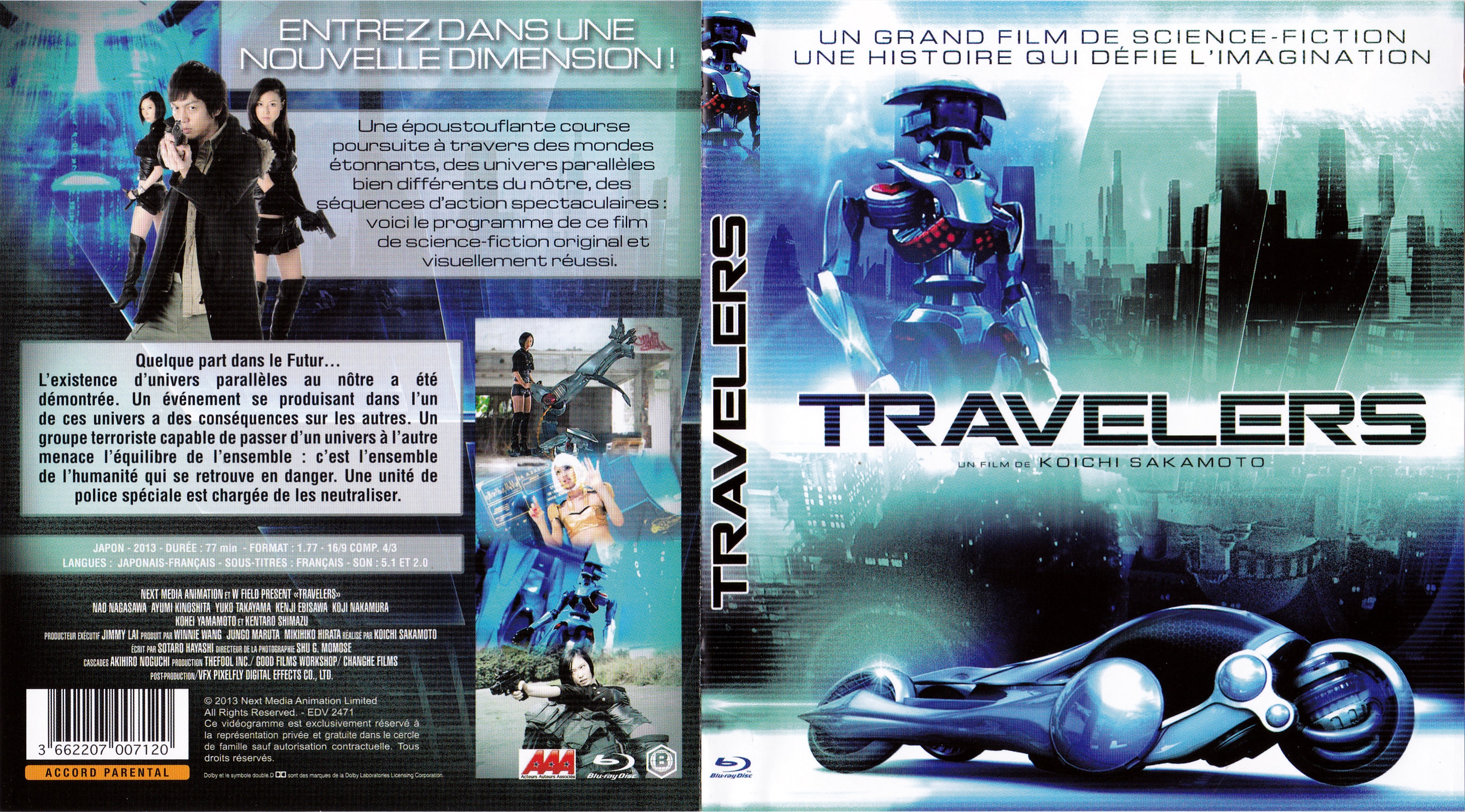 Jaquette DVD Travelers (BLU-RAY)
