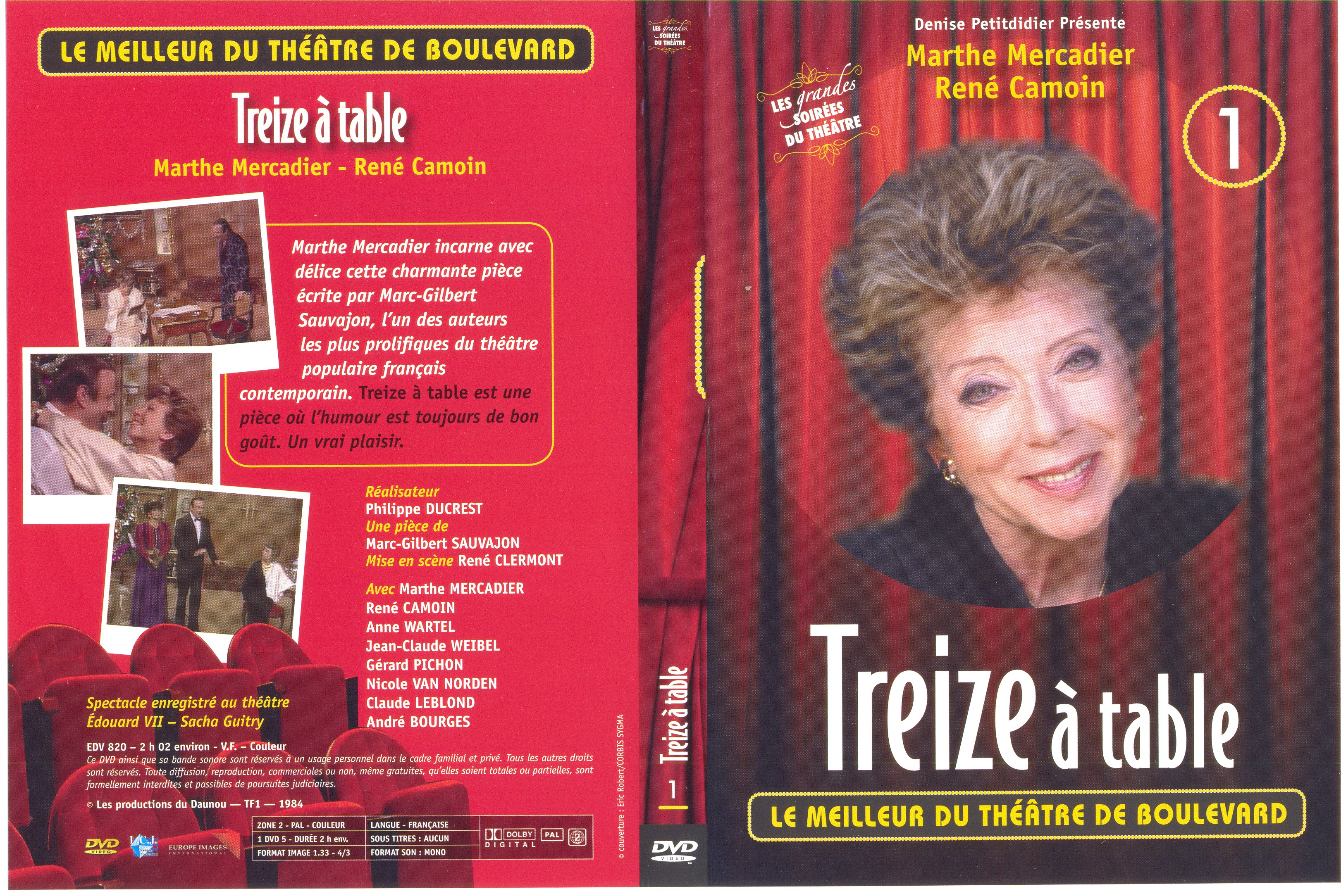 Jaquette DVD Treize  table