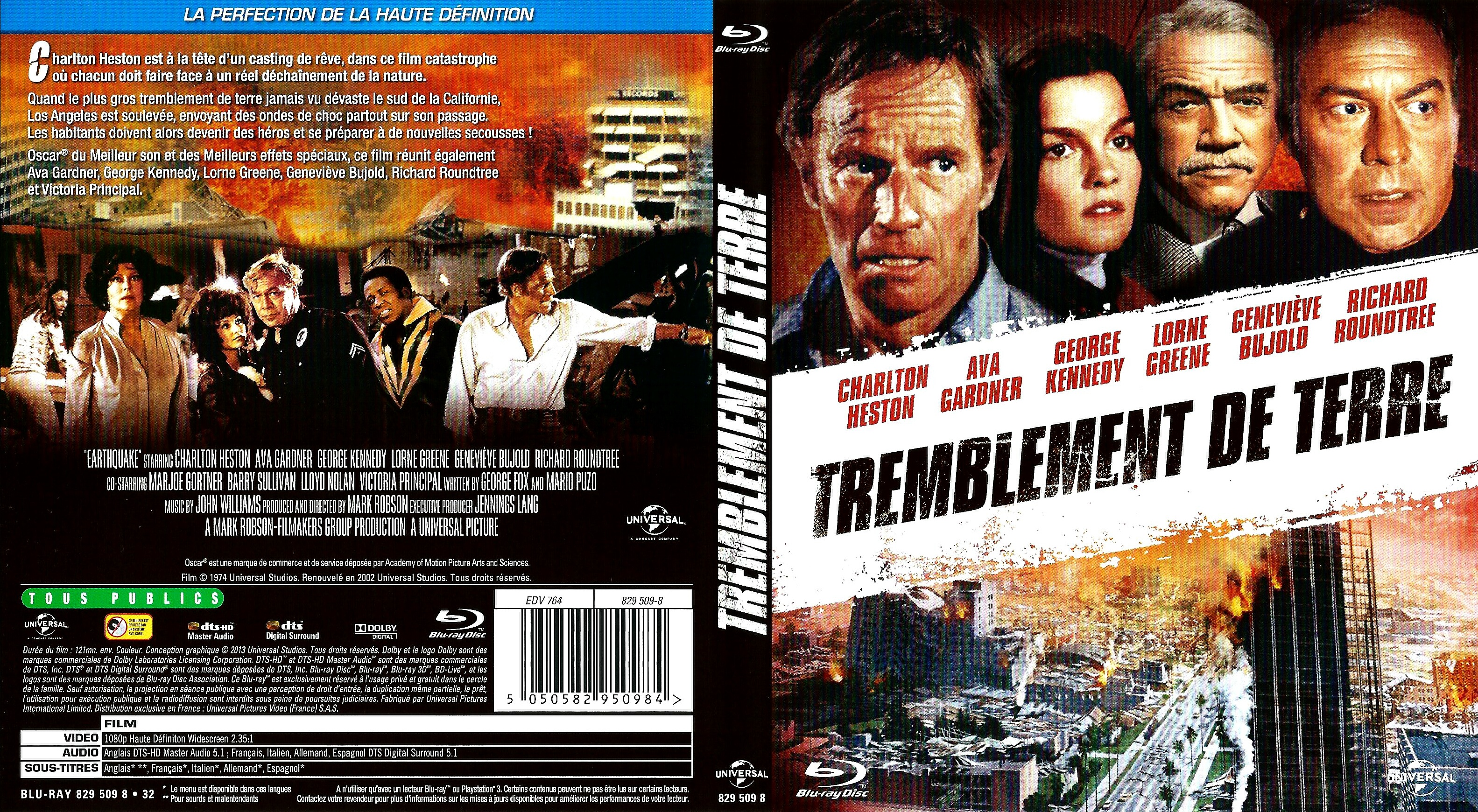 Jaquette DVD Tremblement de terre (1974) (BLU-RAY)