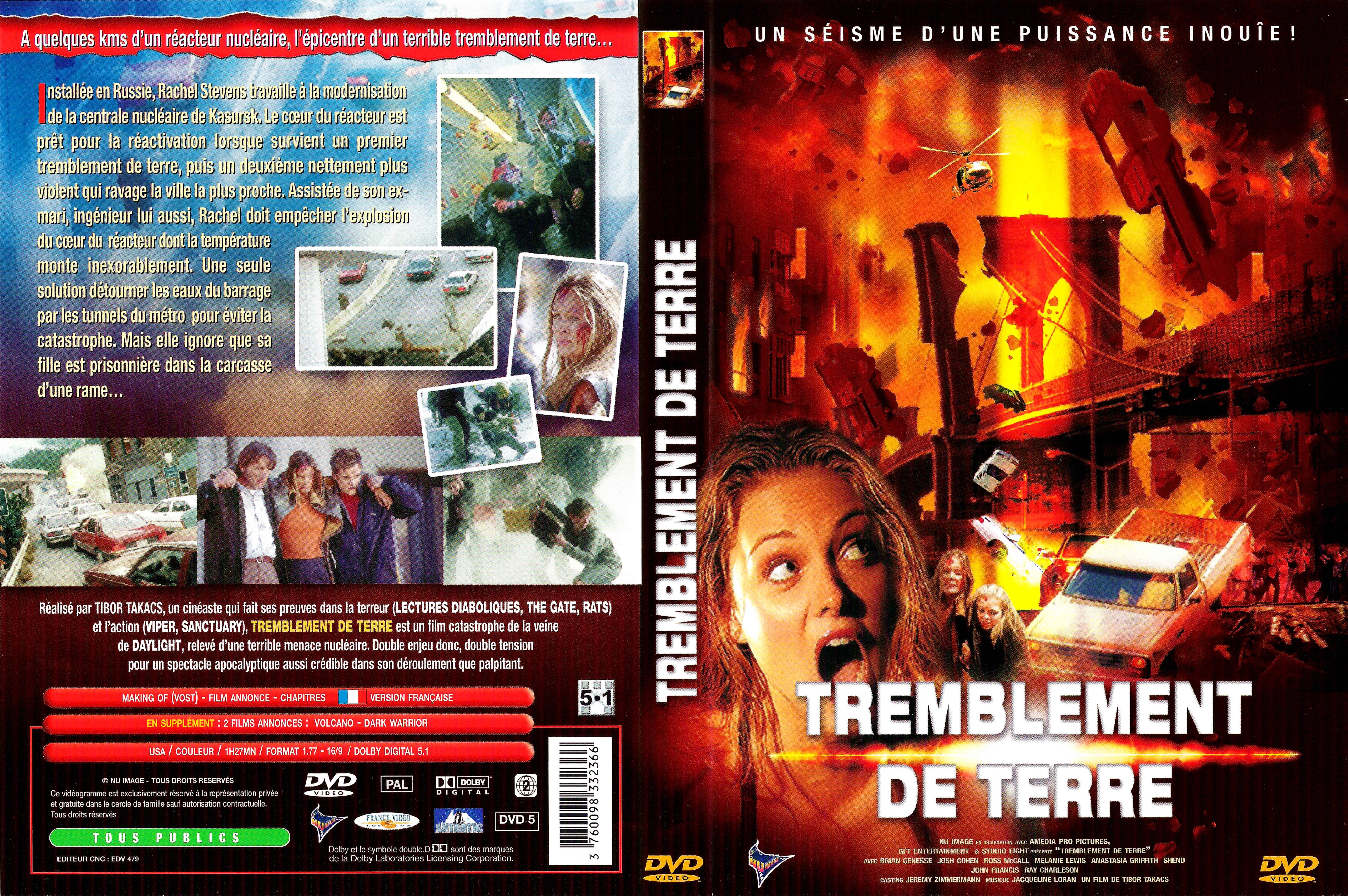 Jaquette DVD Tremblement de terre (2004)