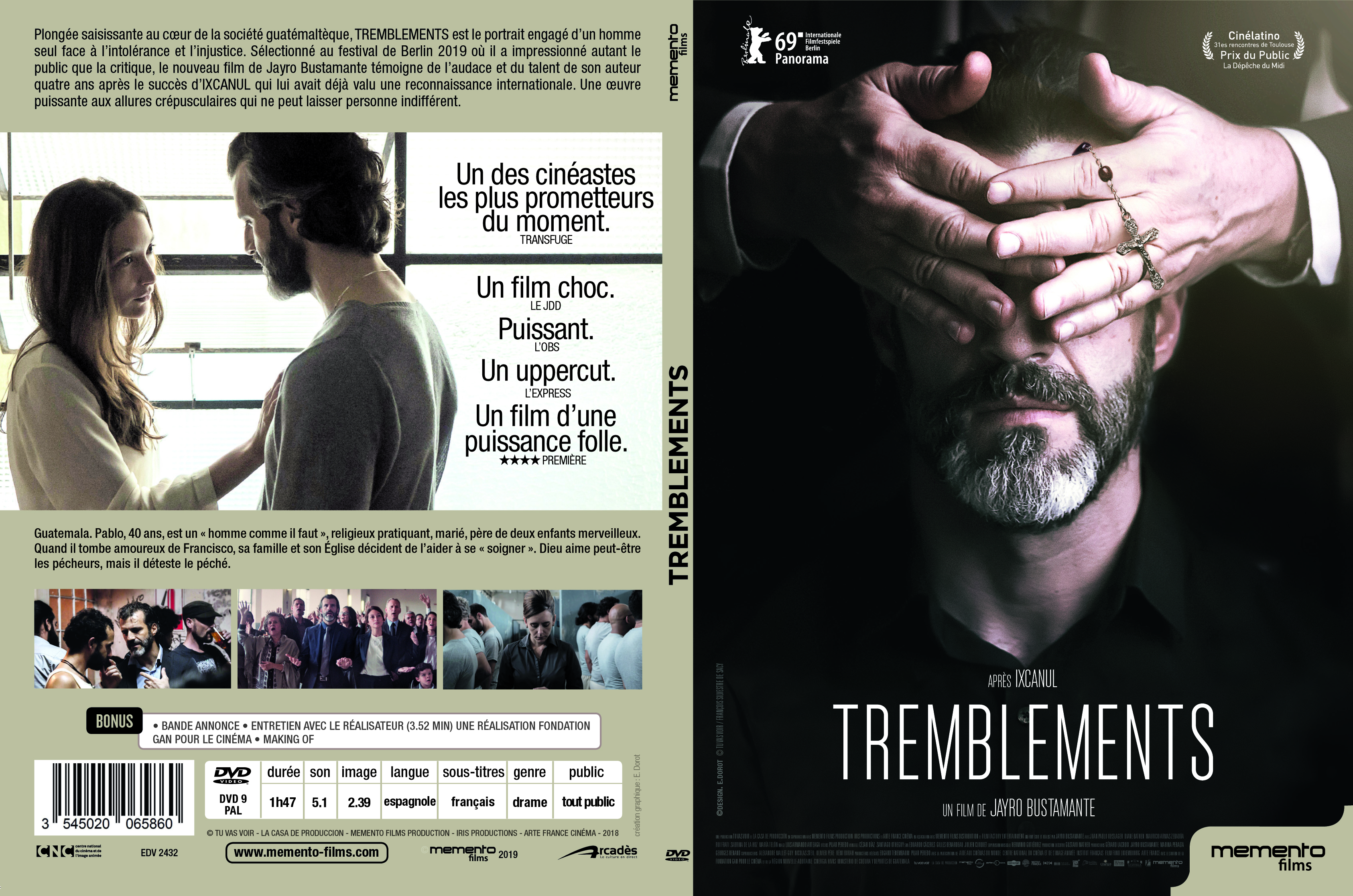 Jaquette DVD Tremblements