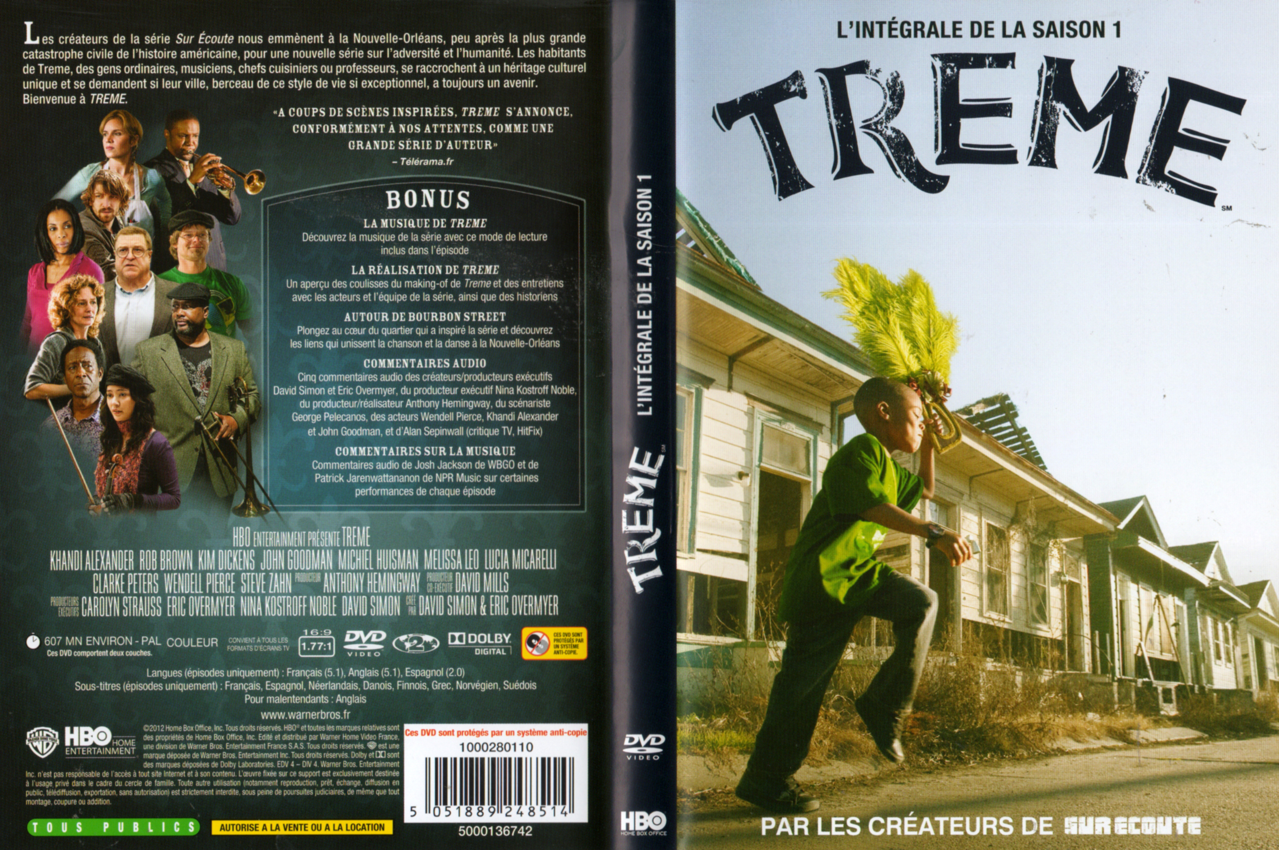 Jaquette DVD Treme Saison 1