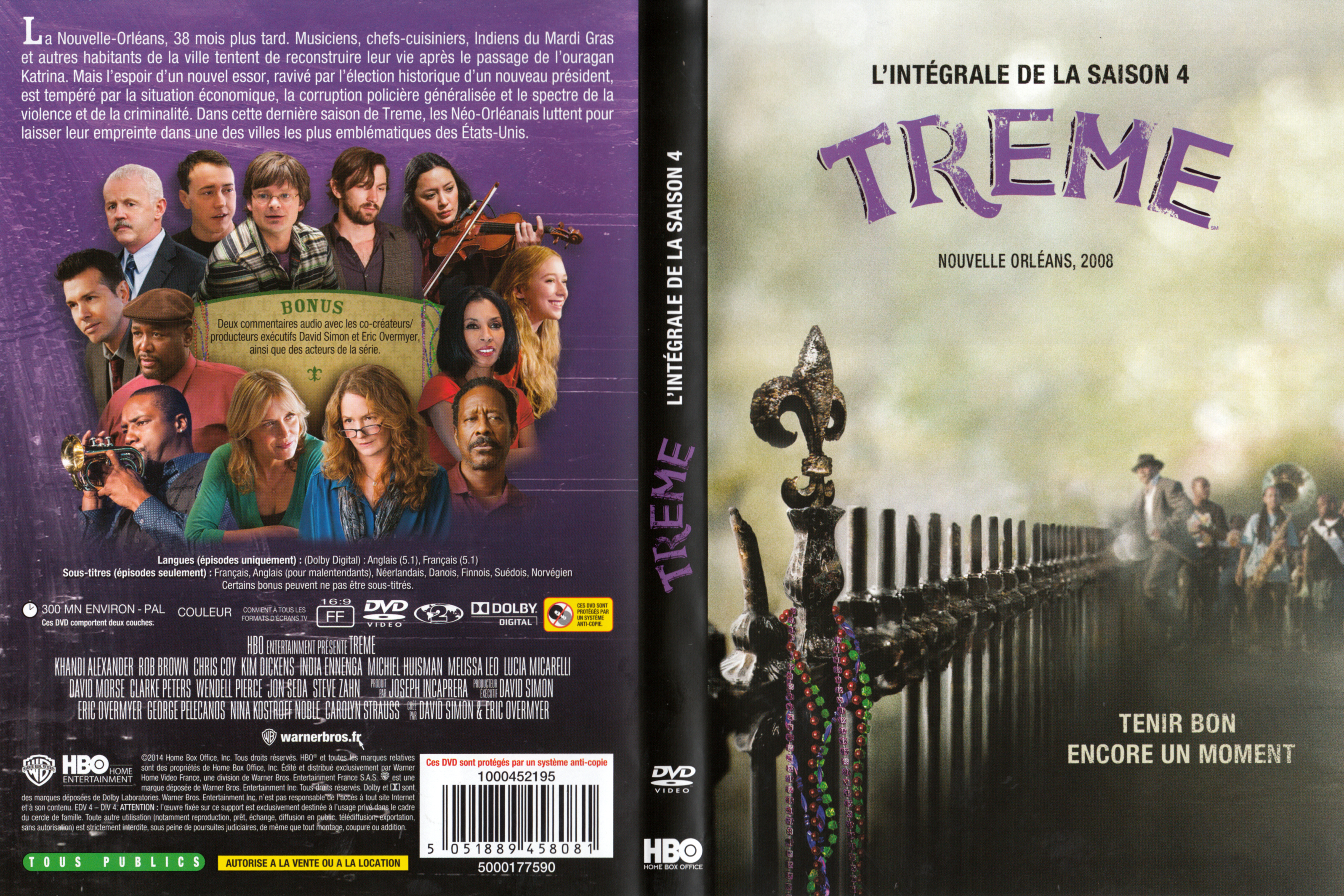 Jaquette DVD Treme Saison 4