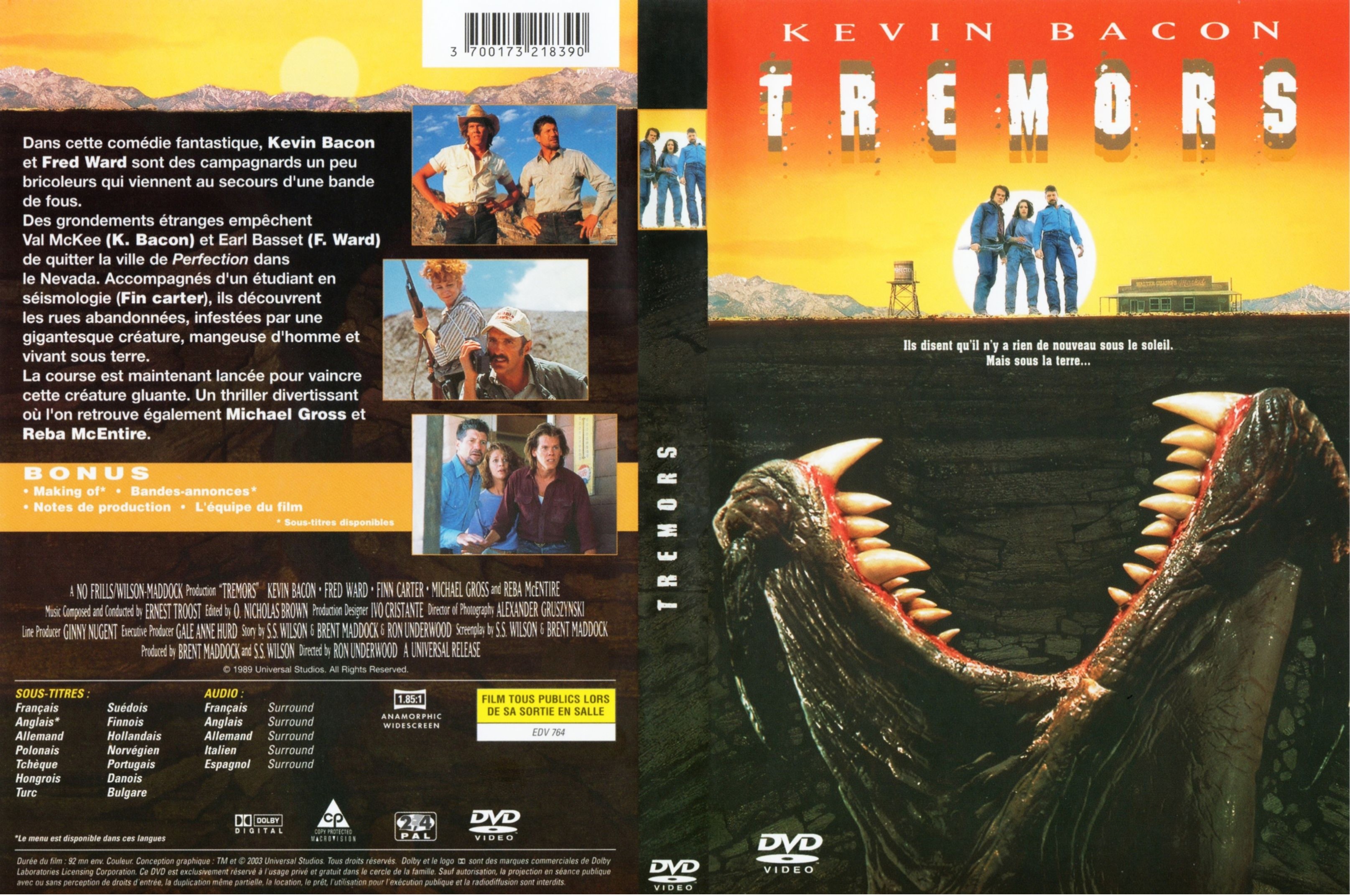 Jaquette DVD Tremors