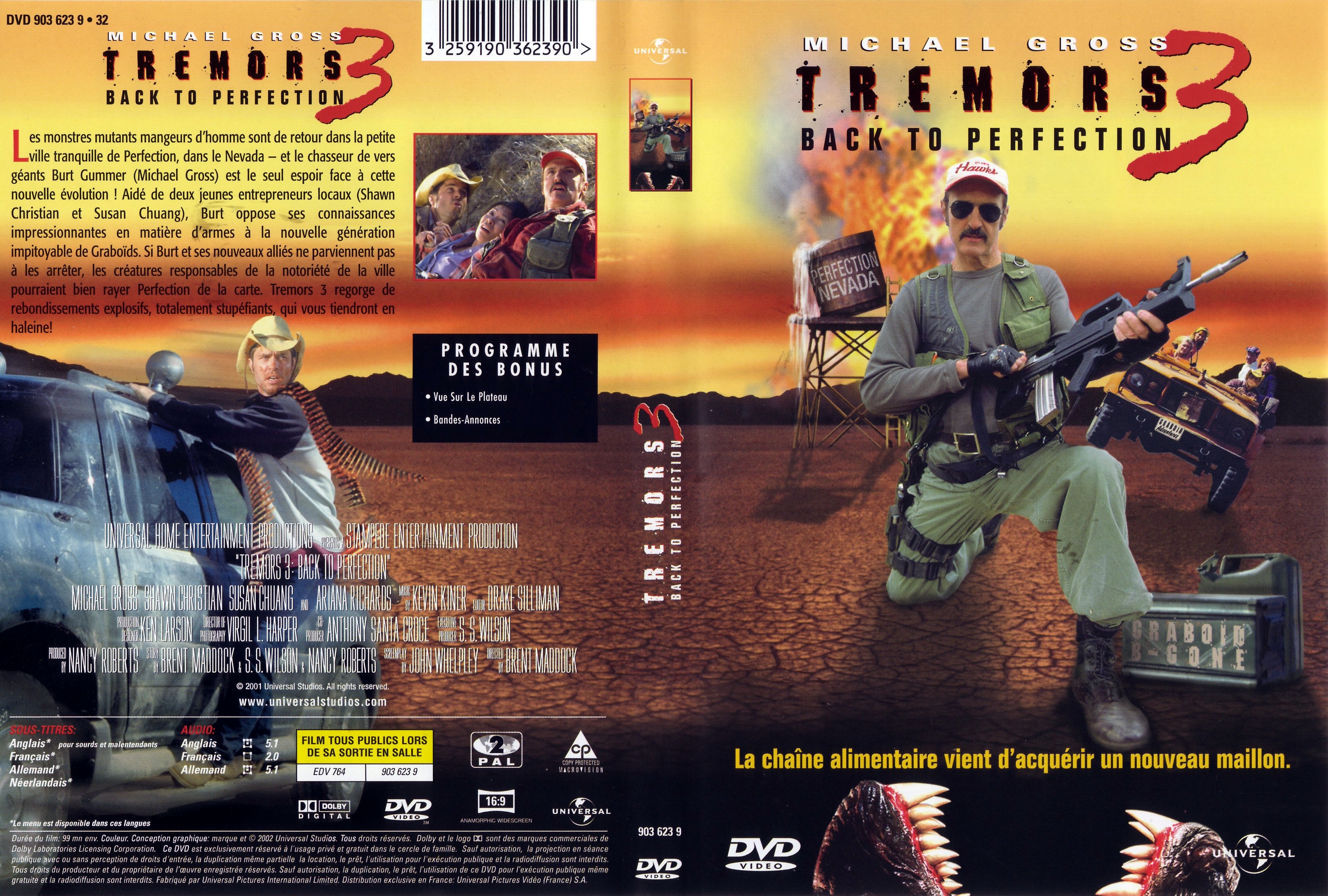 Jaquette DVD Tremors 3