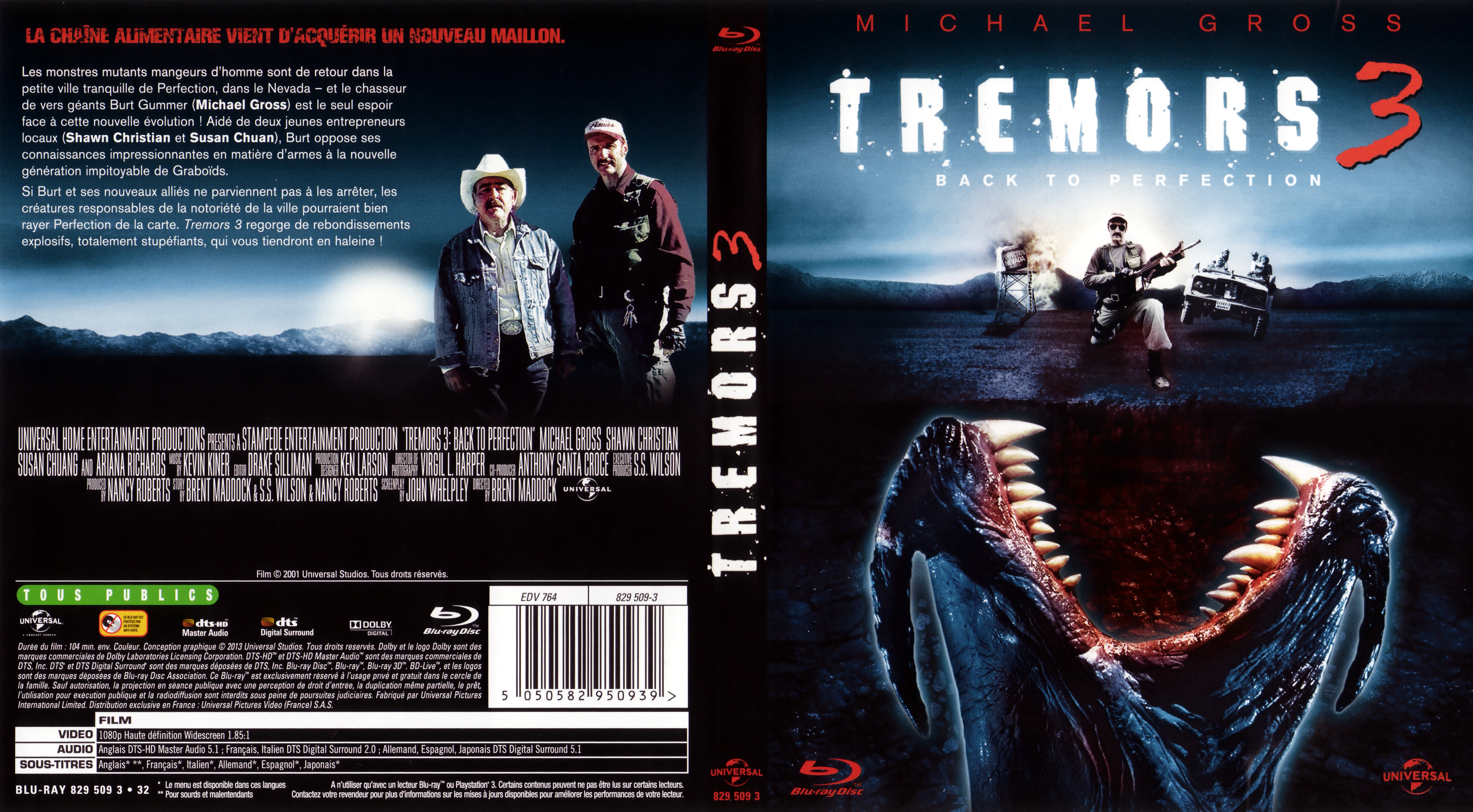 Jaquette DVD Tremors 3 (BLU-RAY)