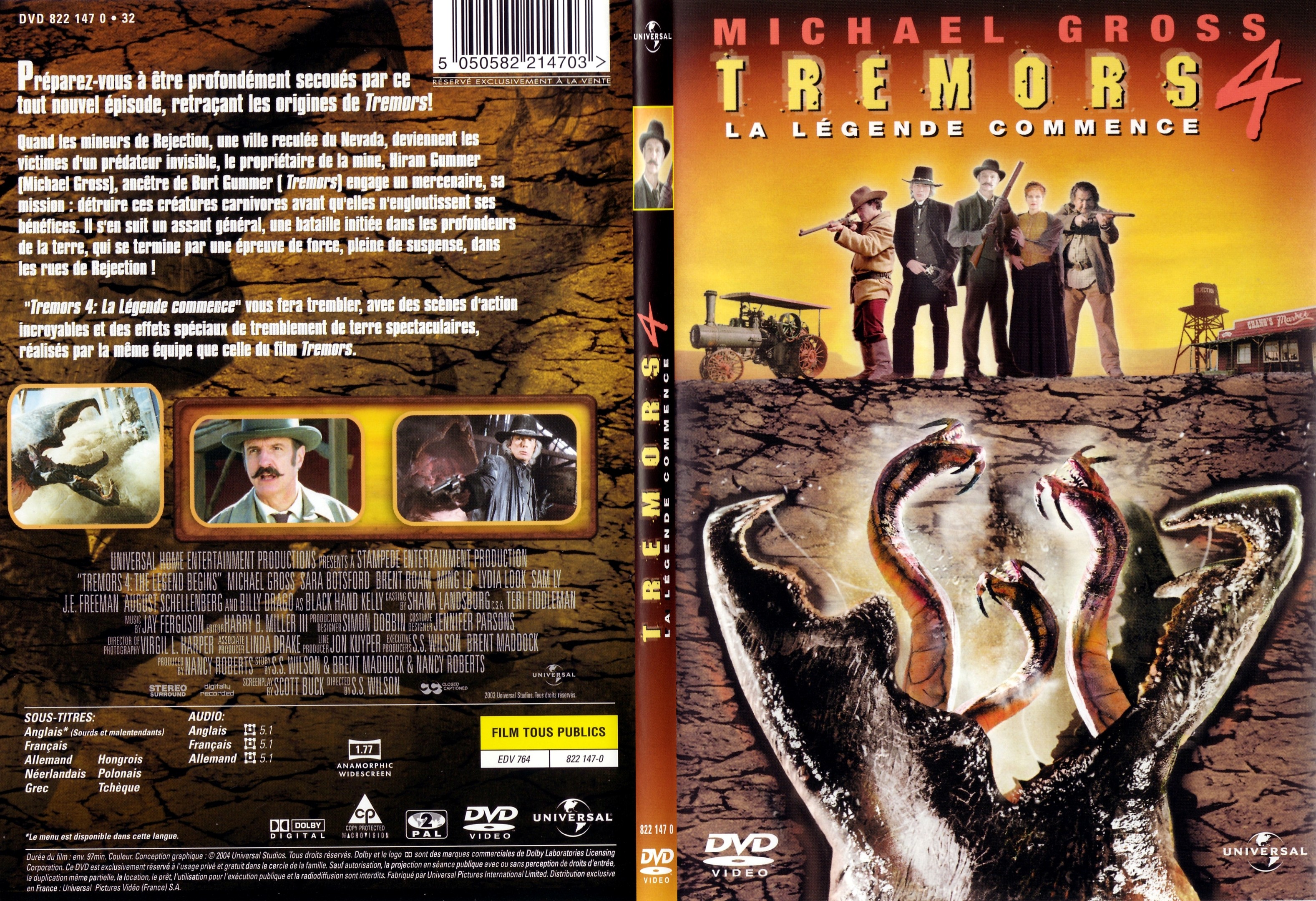 Jaquette DVD Tremors 4 - SLIM