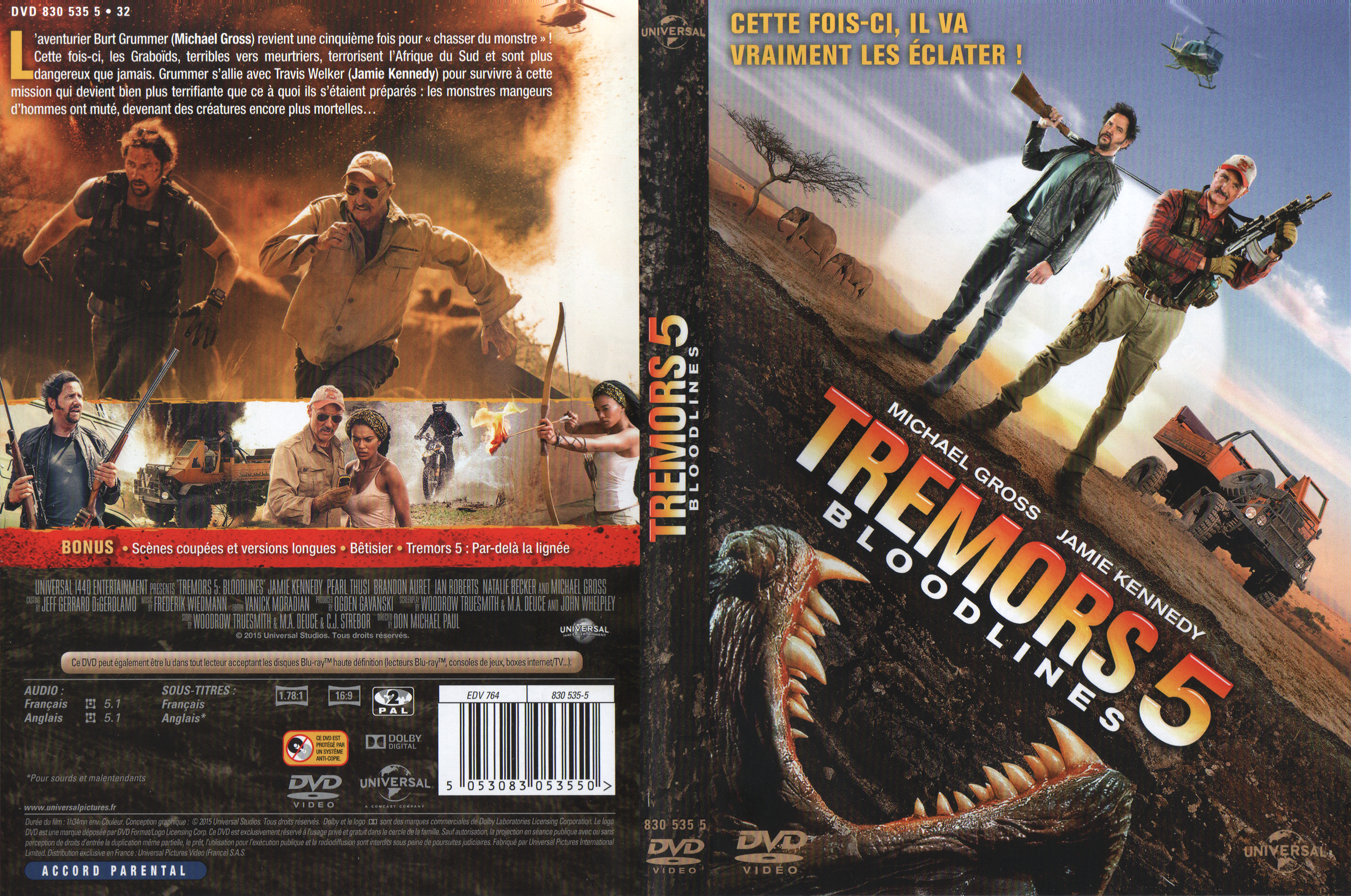 Jaquette DVD Tremors 5 - Bloodlines