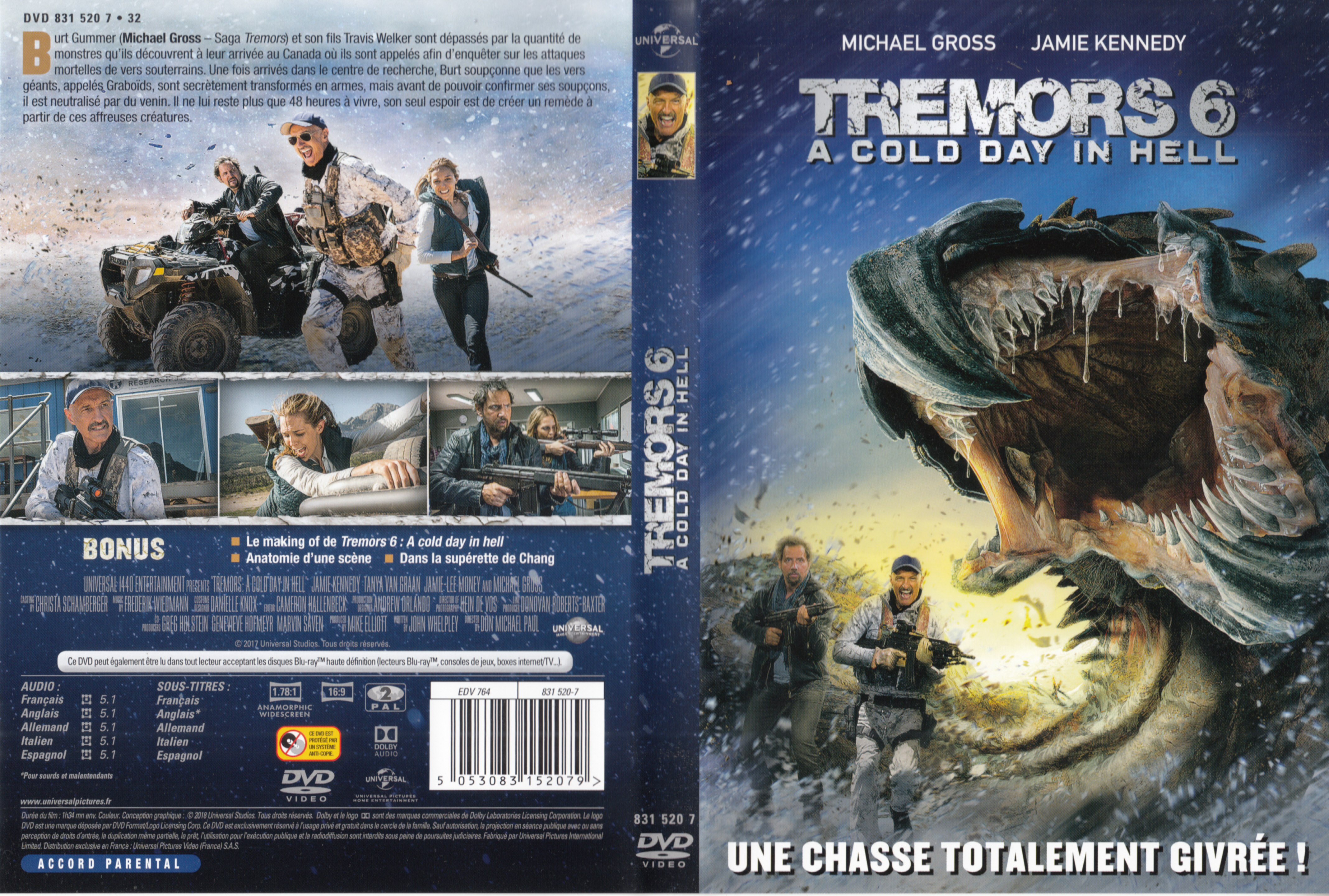 Jaquette DVD Tremors 6 A Cold Day In Hell