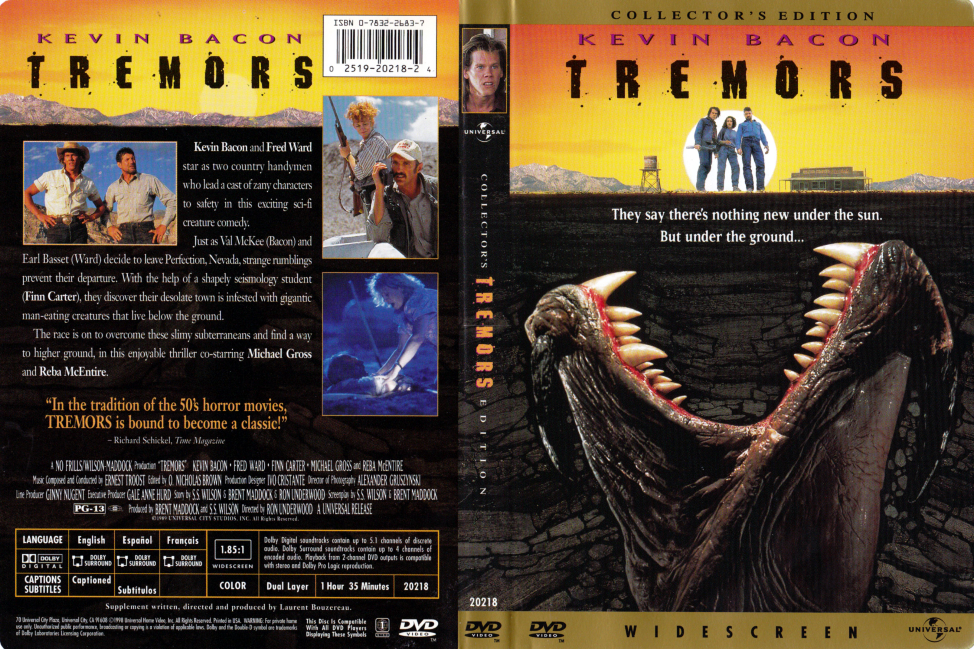 Jaquette DVD Tremors (Canadienne)