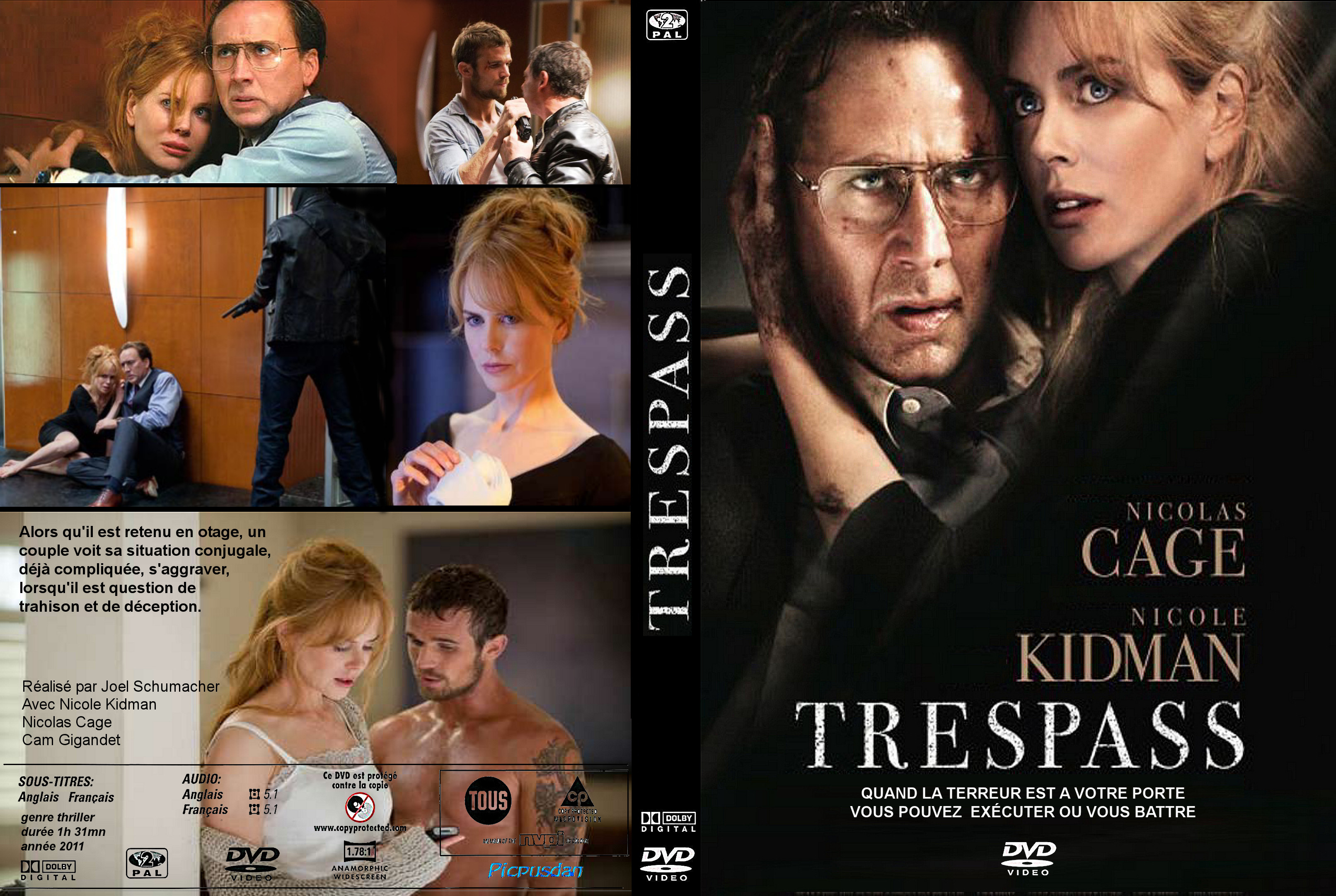 Jaquette DVD Trespass custom