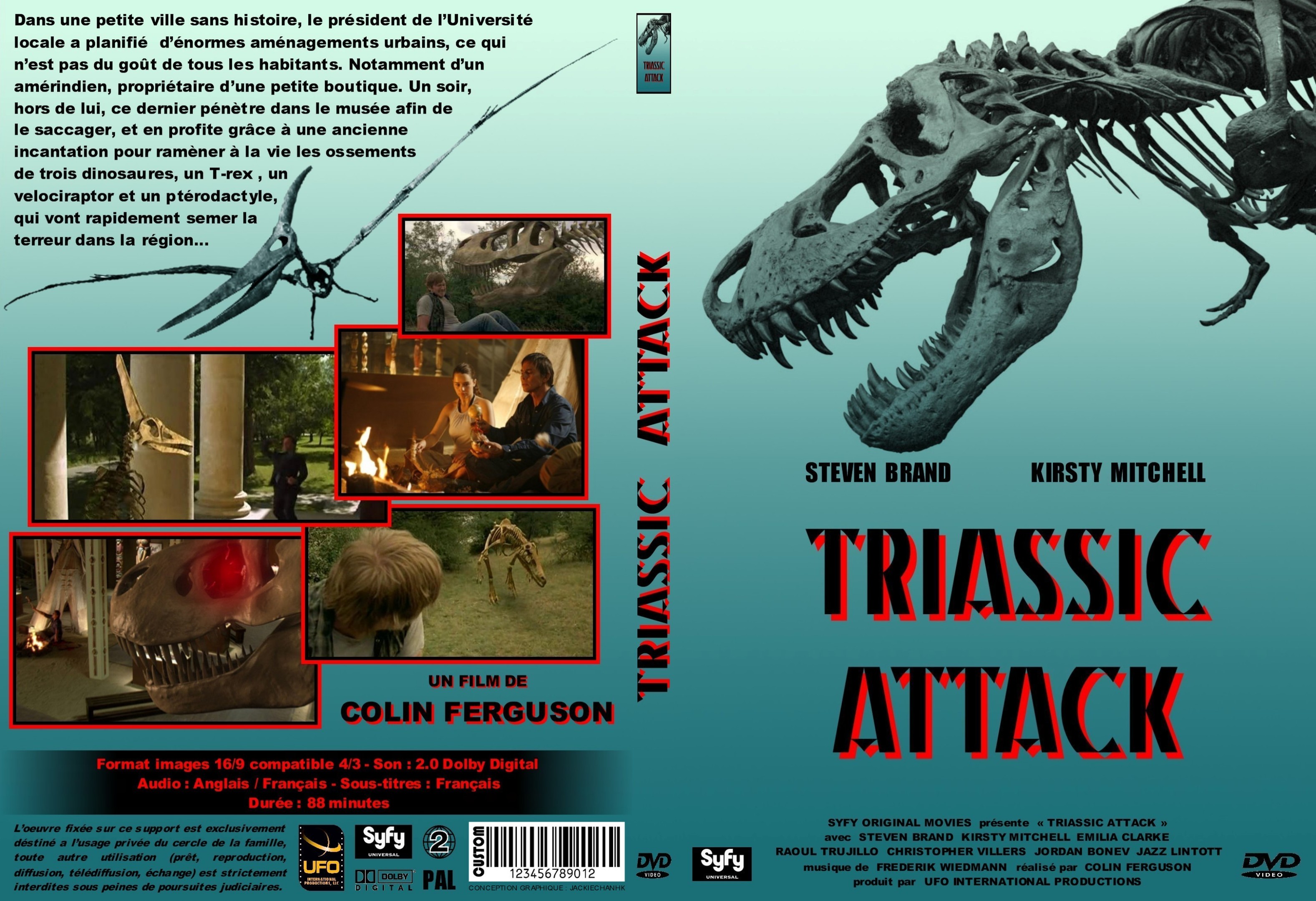 Jaquette DVD Triassic attack custom - SLIM