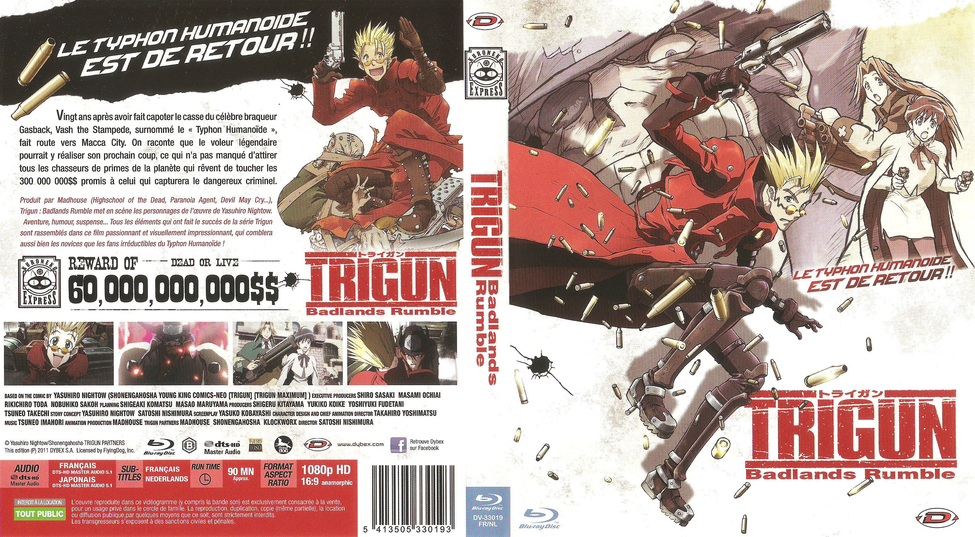 Jaquette DVD Trigun Badlands Rumble (BLU-RAY)